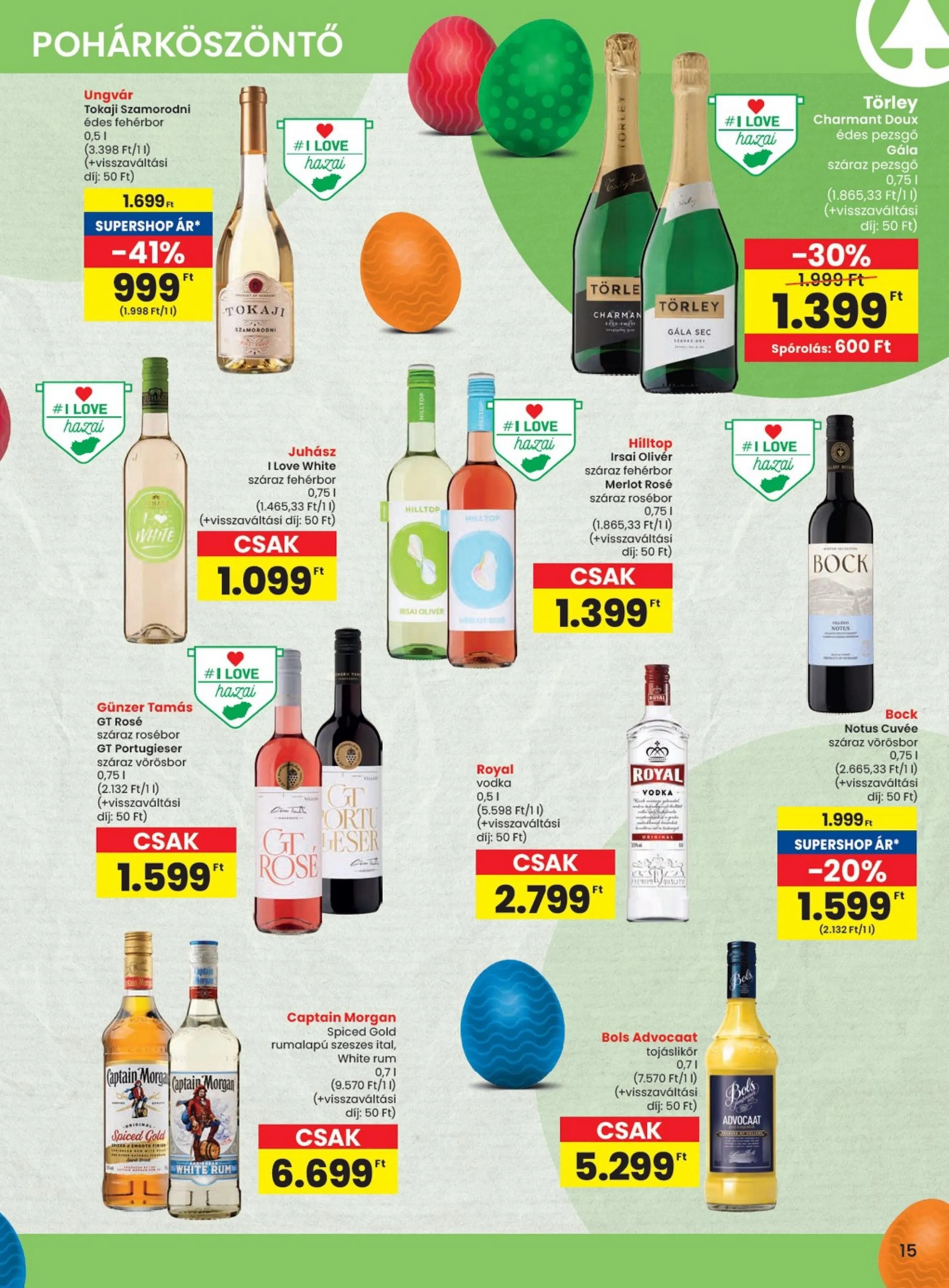 Spar akciós újság 03.26–04.08 – 15. oldal