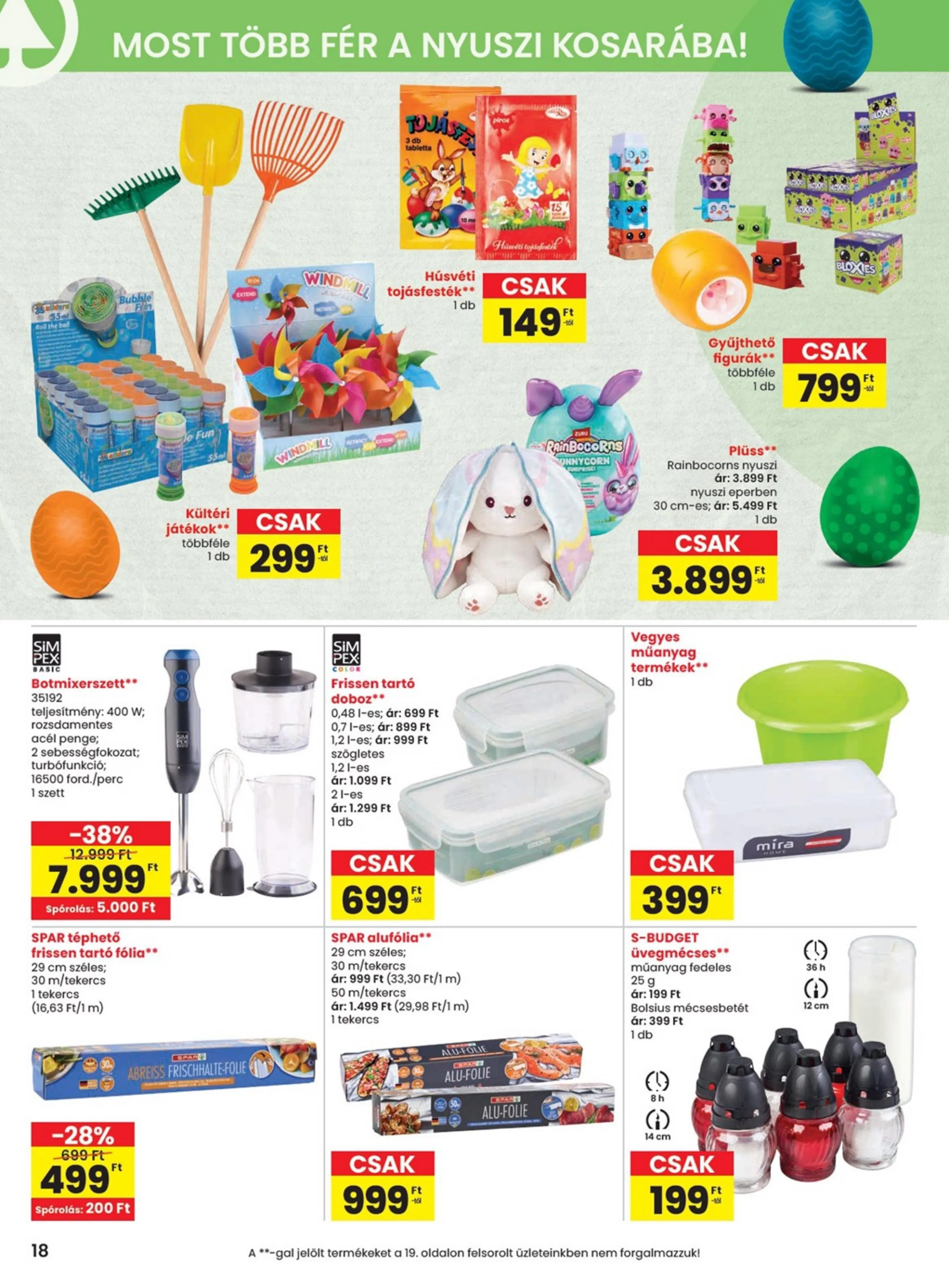 Spar akciós újság 03.26–04.08 – 18. oldal