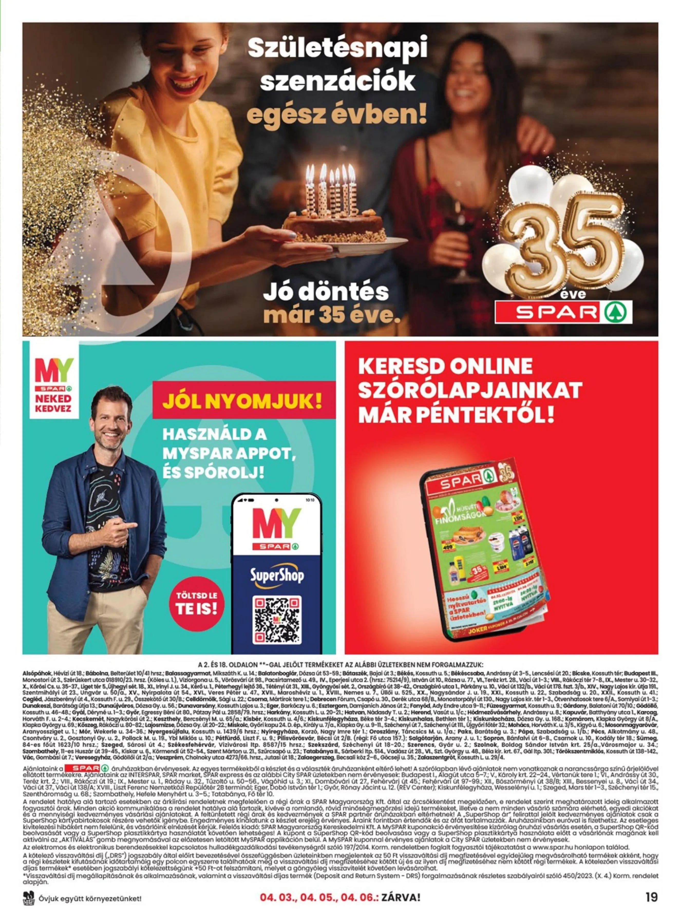 Spar akciós újság 03.26–04.08 – 19. oldal