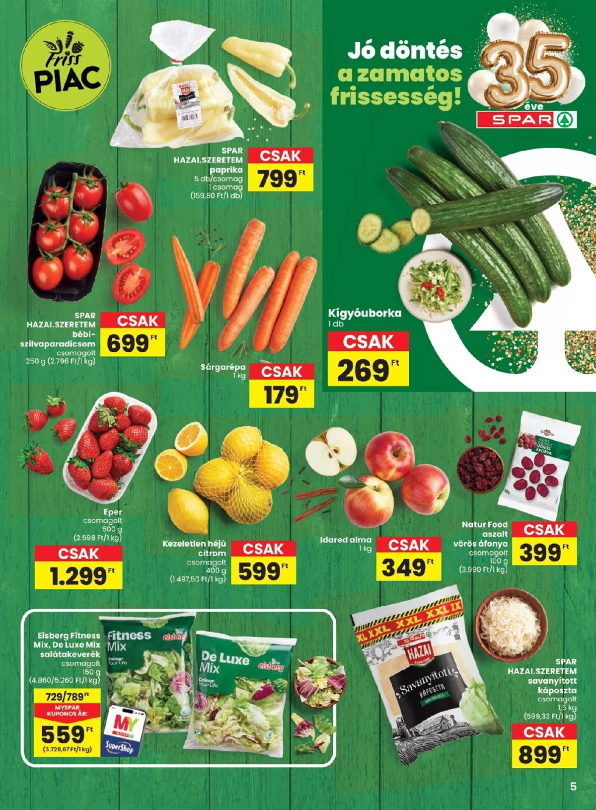 Spar akciós újság 03.26–04.08 – 5. oldal