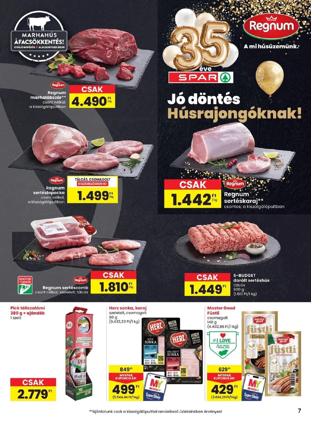 Spar akciós újság 03.26–04.08 – 7. oldal