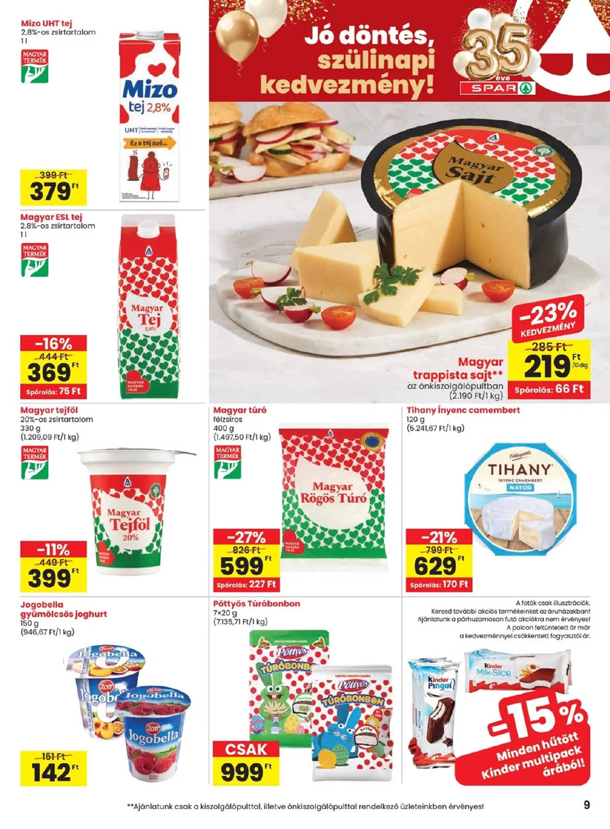 Spar akciós újság 03.26–04.08 – 9. oldal