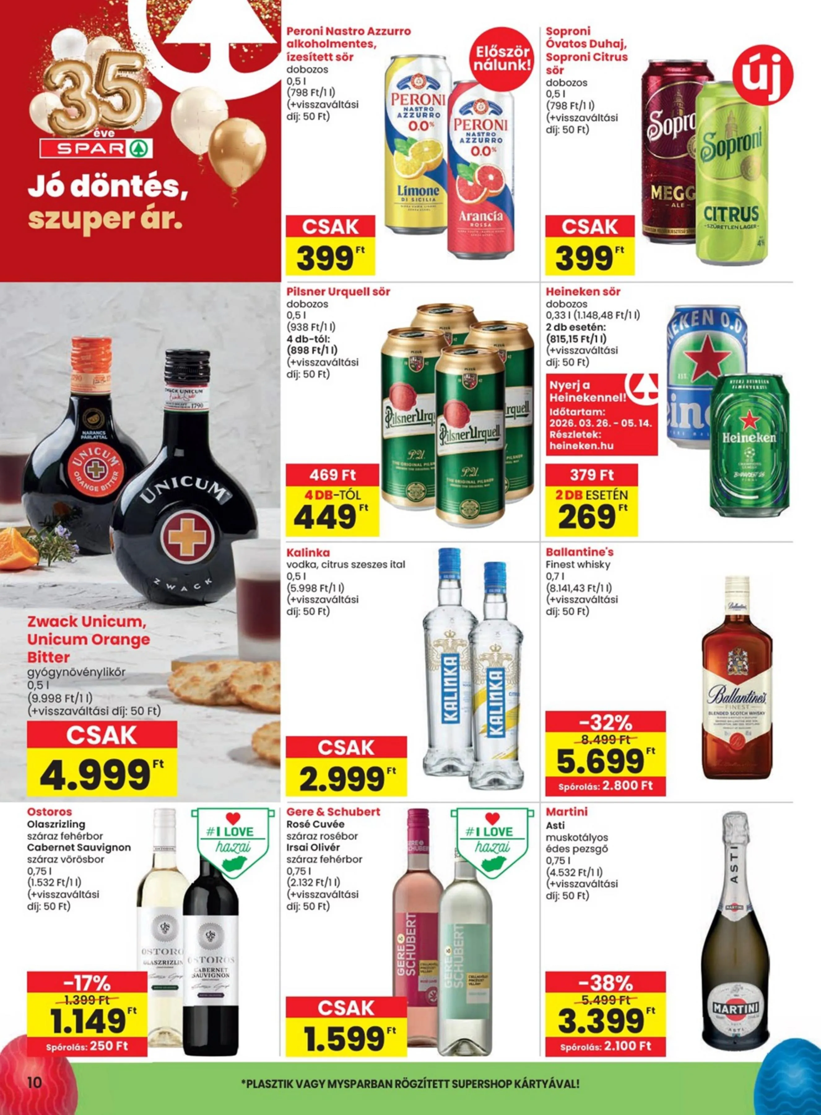 Spar akciós újság 03.31–04.08 – 10. oldal