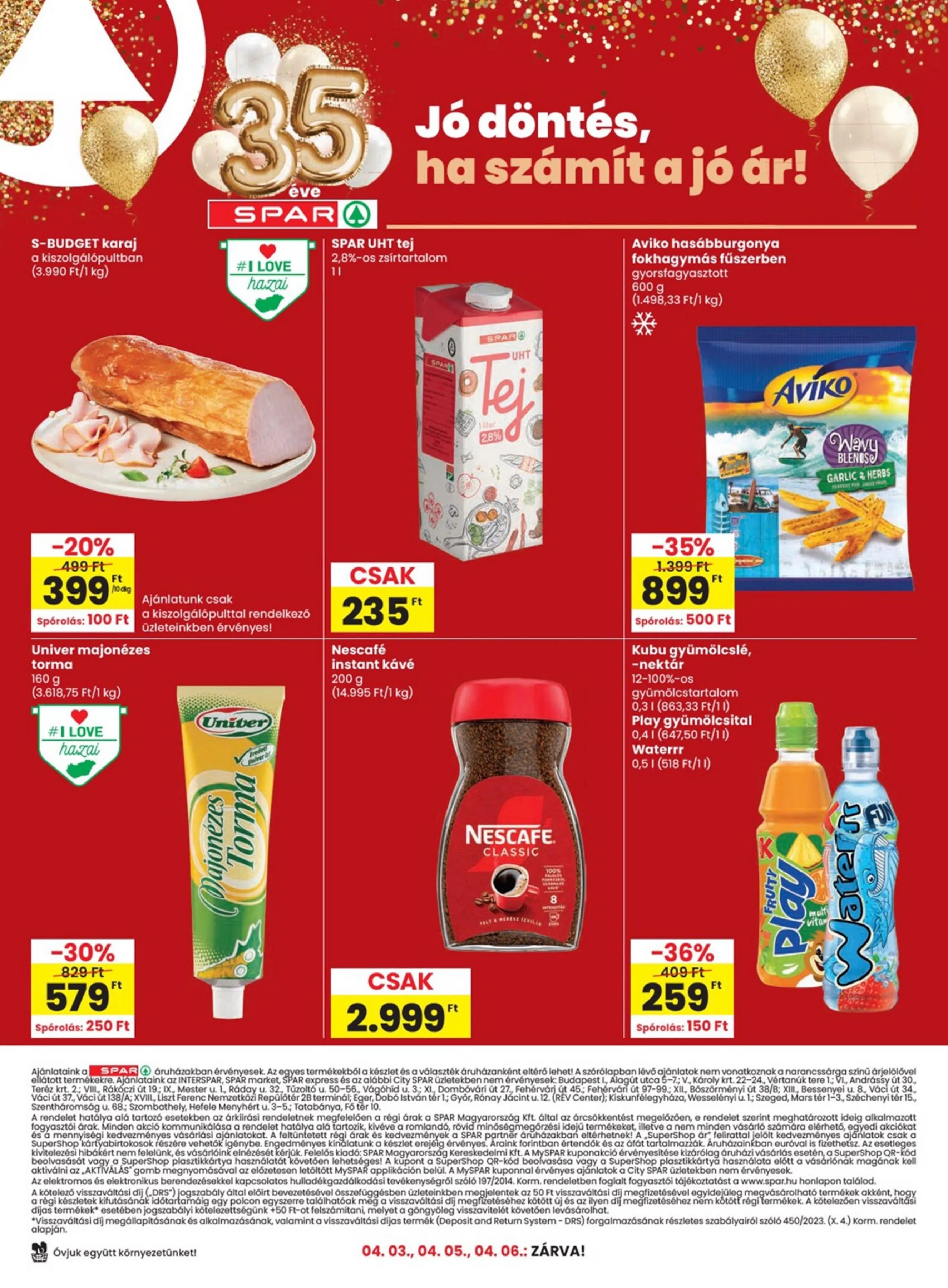 Spar akciós újság 03.31–04.08 – 12. oldal