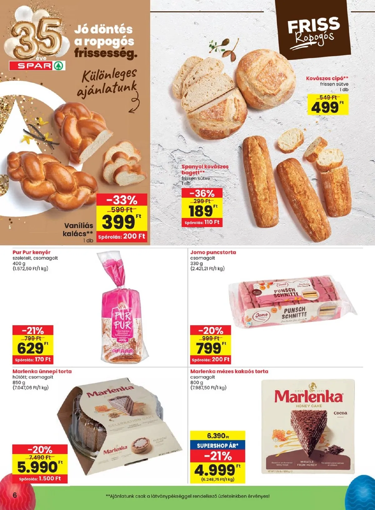 Spar akciós újság 03.31–04.08 – 6. oldal