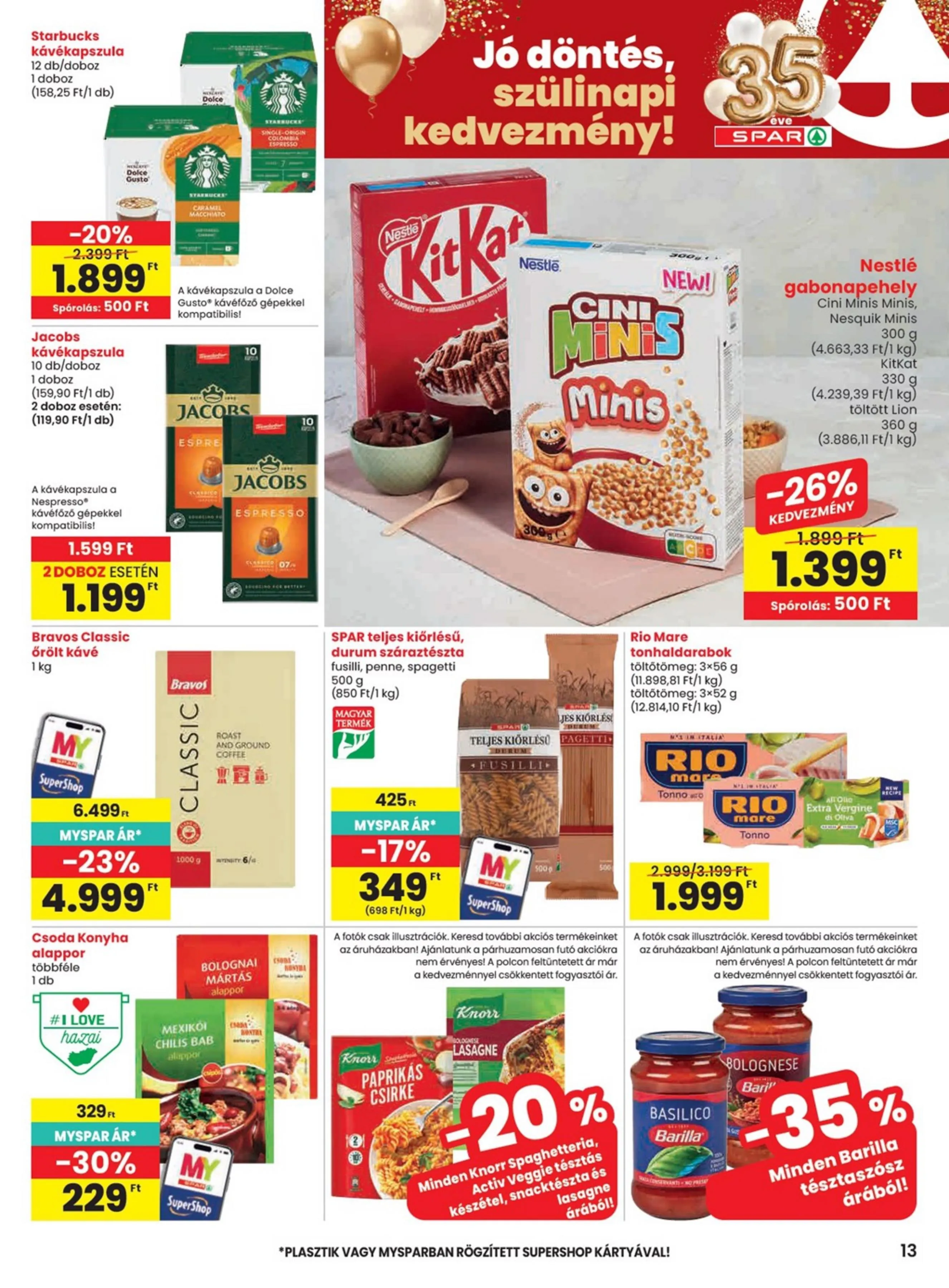 Spar akciós újság 04.09–04.15 – 13. oldal