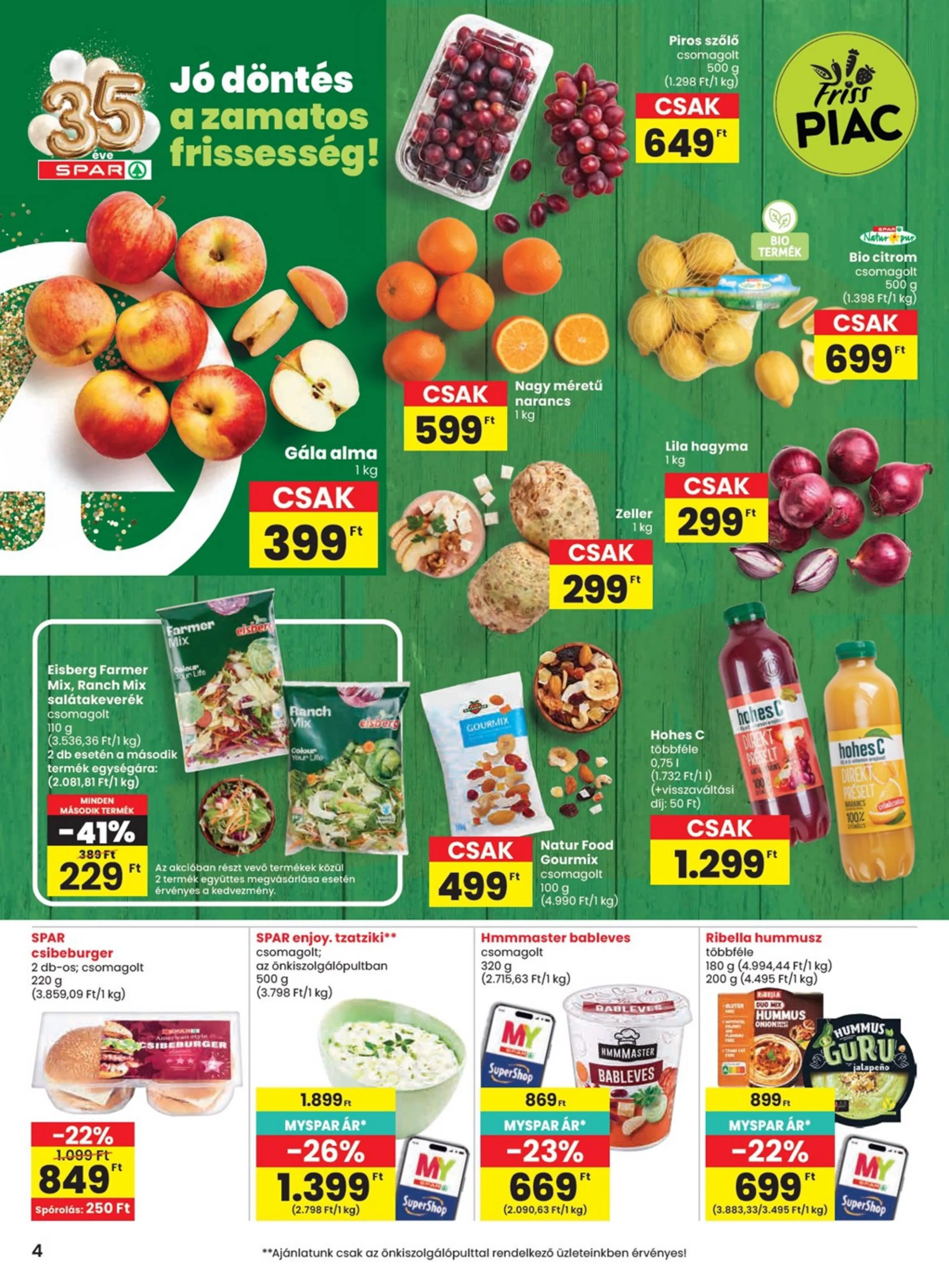 Spar akciós újság 04.09–04.15 – 4. oldal
