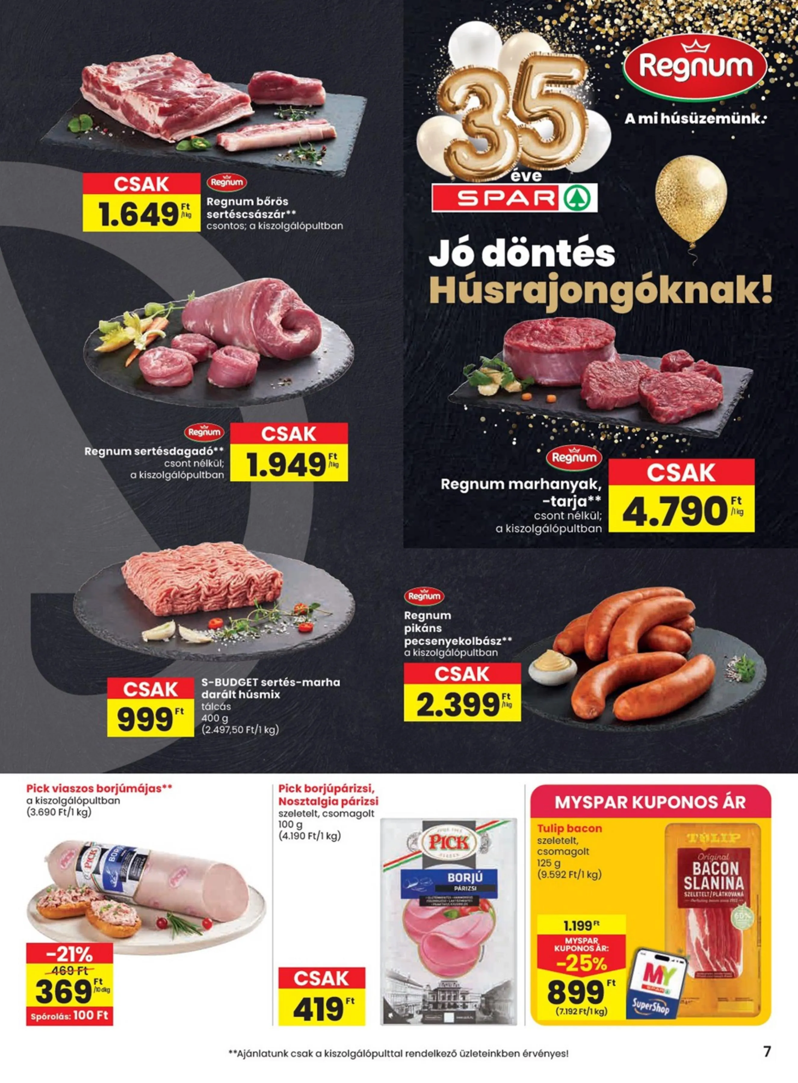 Spar akciós újság 04.09–04.15 – 7. oldal