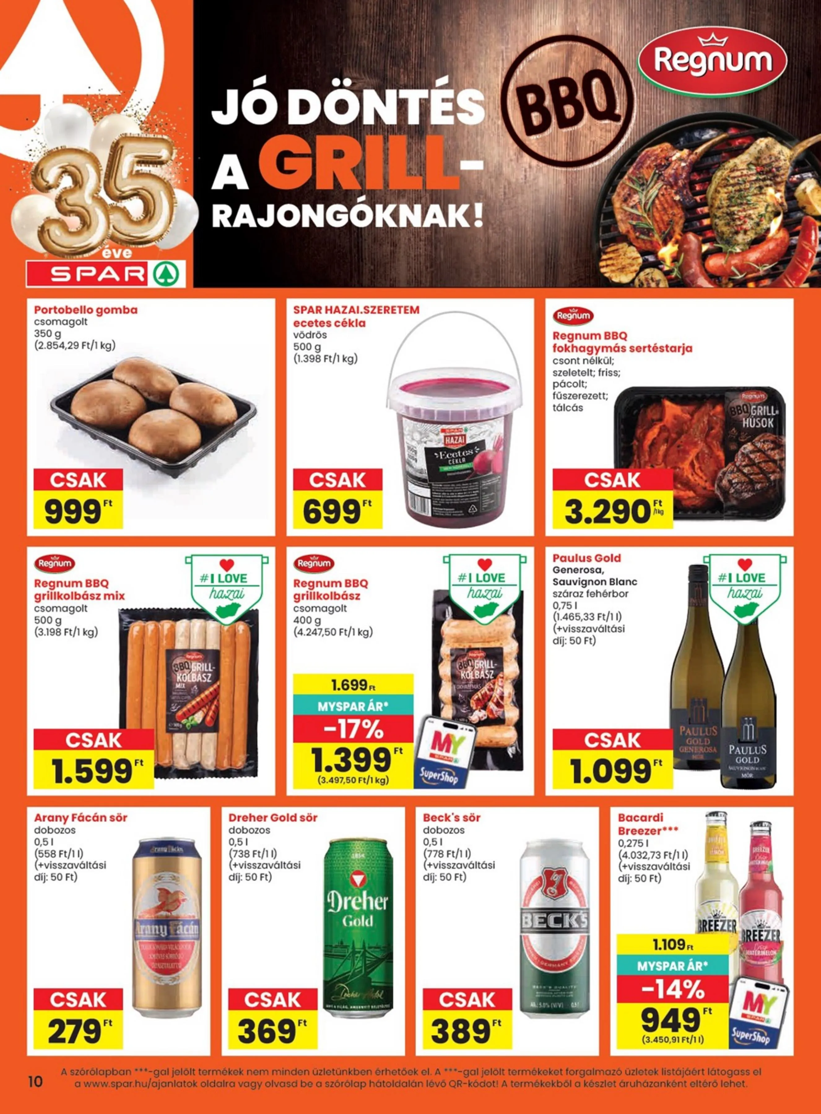 Spar akciós újság 04.16–04.22 – 10. oldal