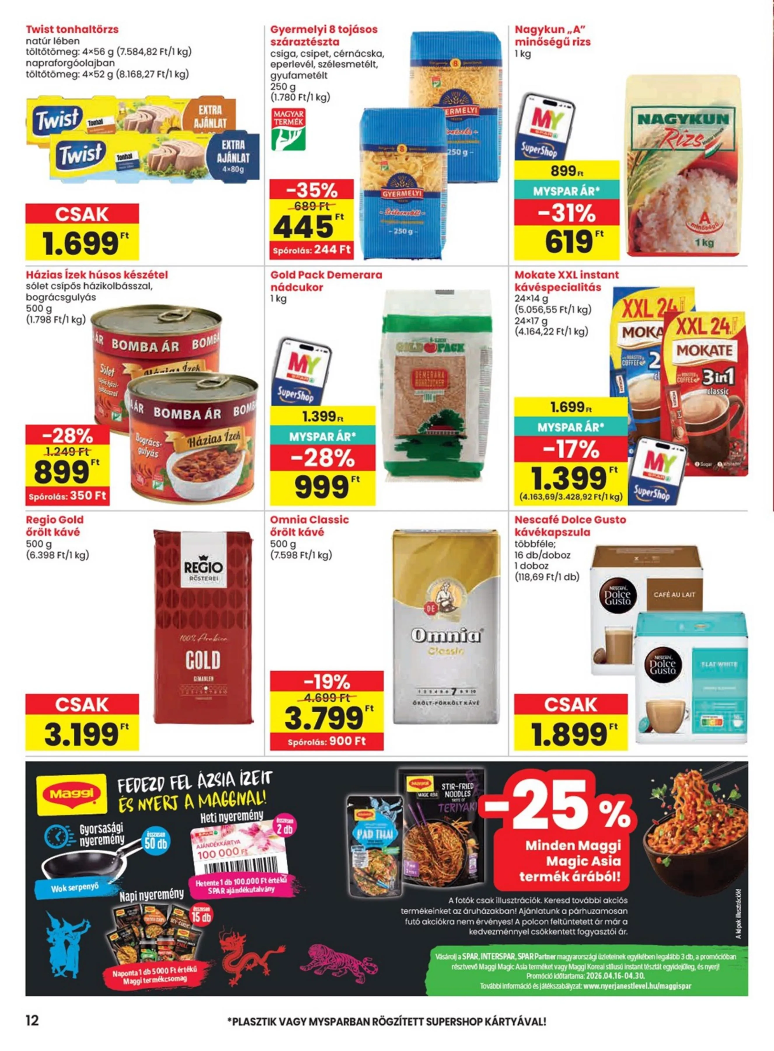 Spar akciós újság 04.16–04.22 – 12. oldal
