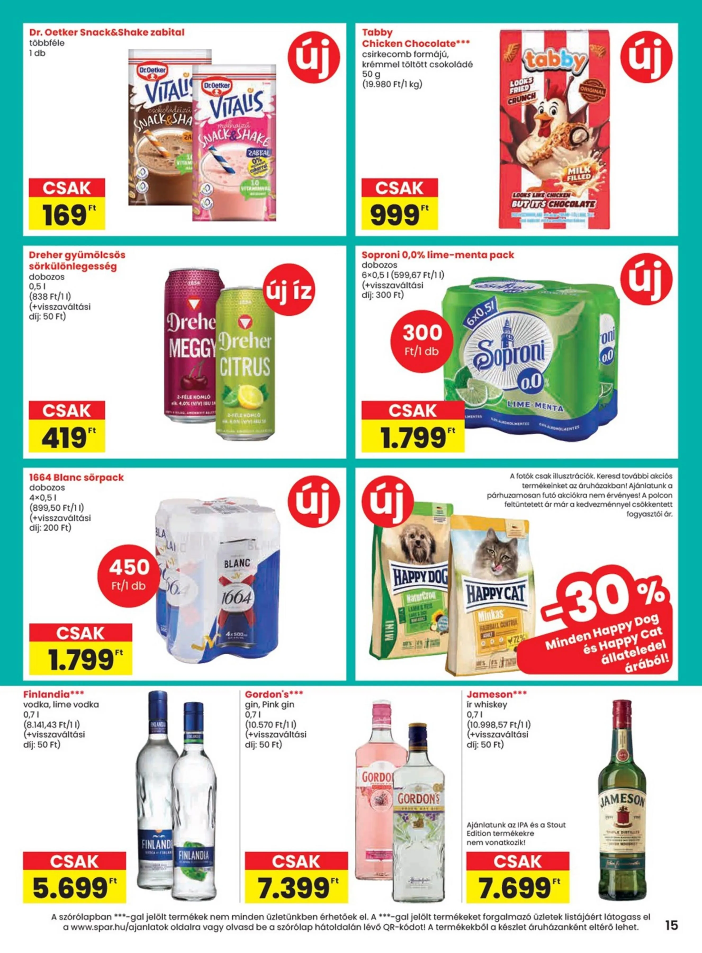 Spar akciós újság 04.16–04.22 – 15. oldal