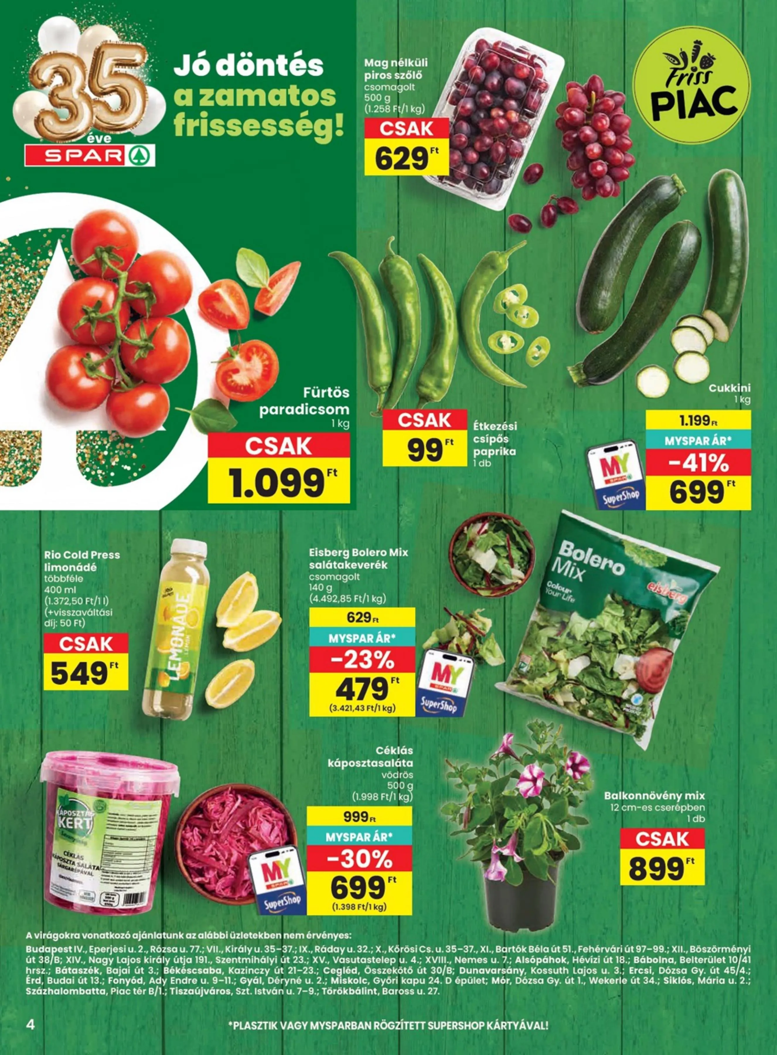 Spar akciós újság 04.23–04.29 – 4. oldal