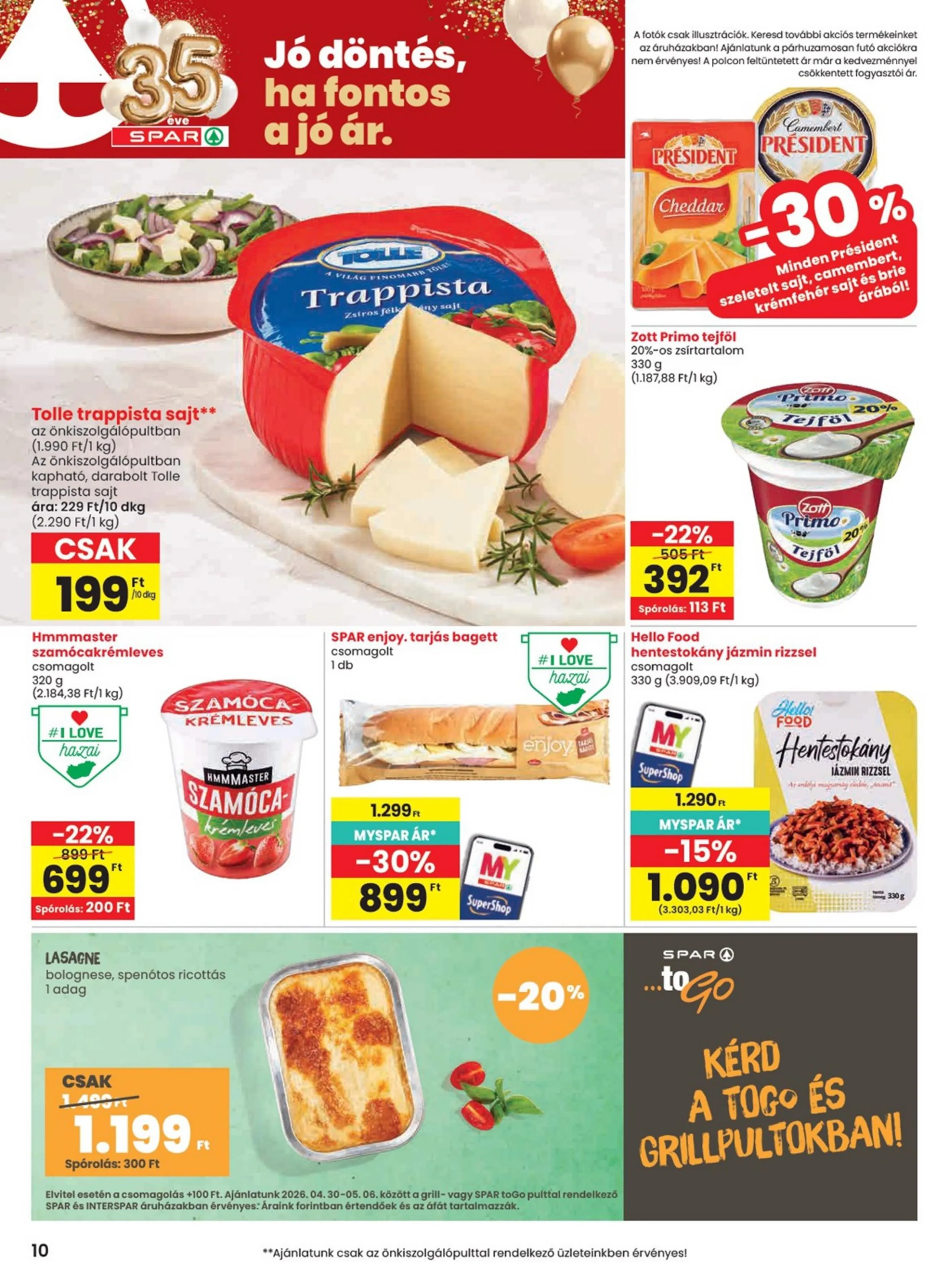 Spar akciós újság 04.30–05.06 – 10. oldal