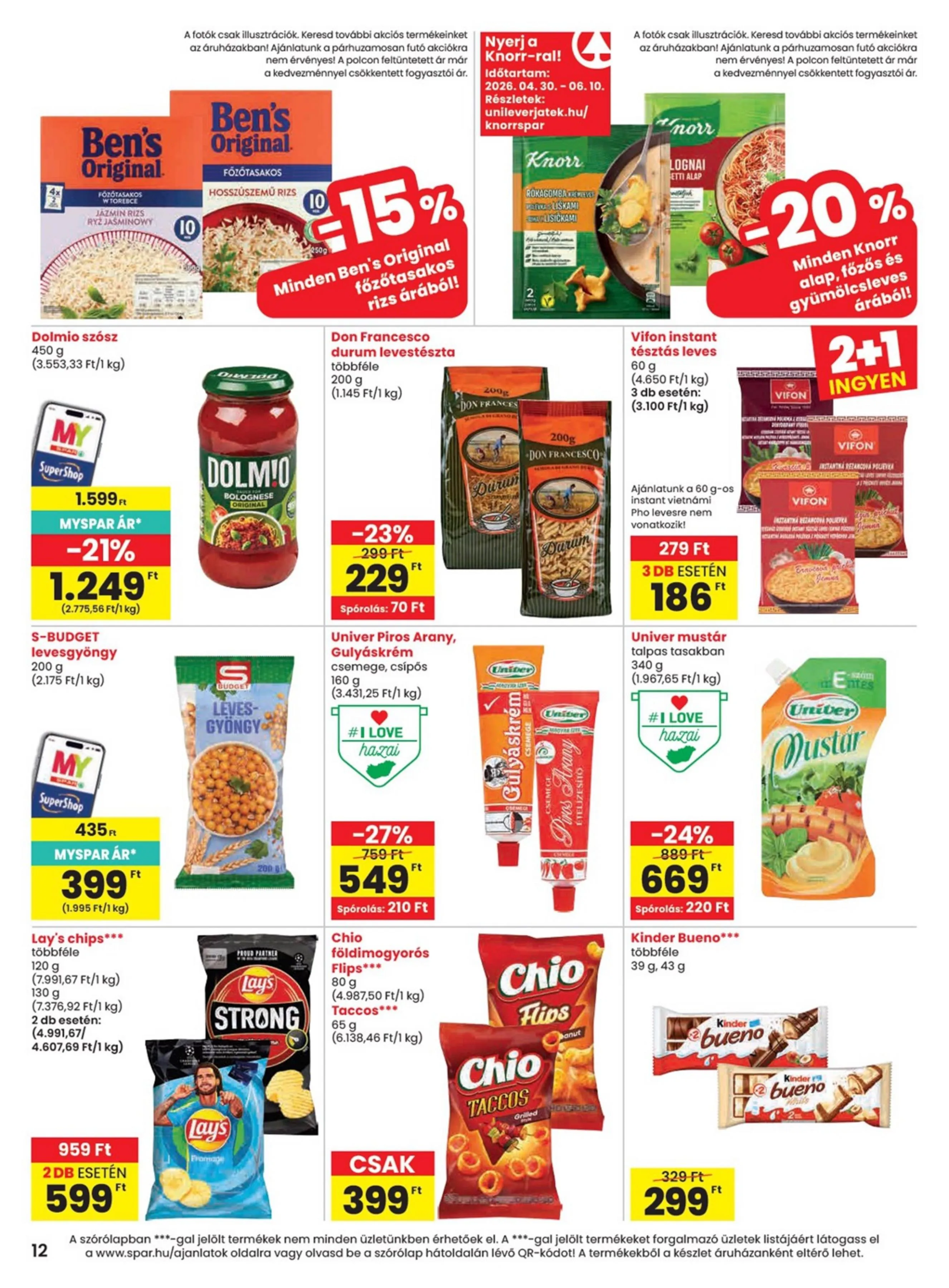 Spar akciós újság 04.30–05.06 – 12. oldal