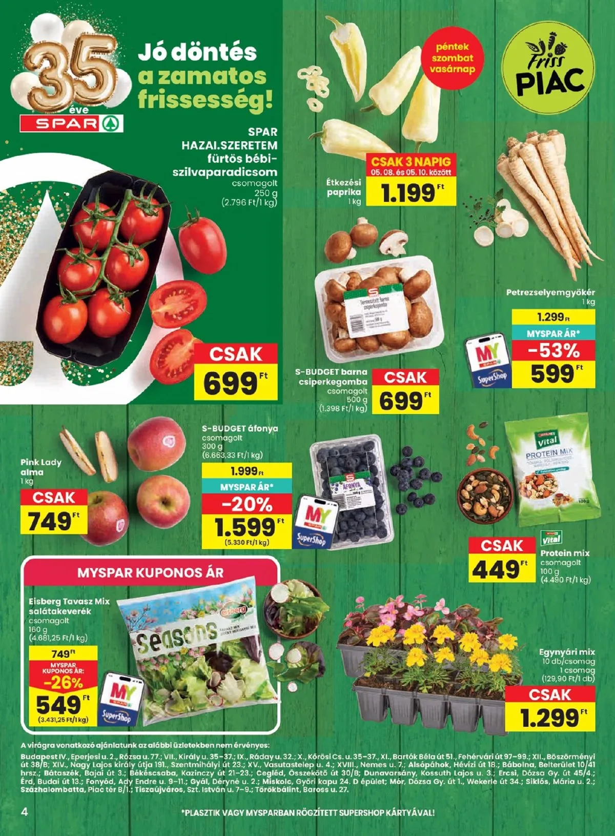 Spar akciós újság 05.07–05.13 – 4. oldal