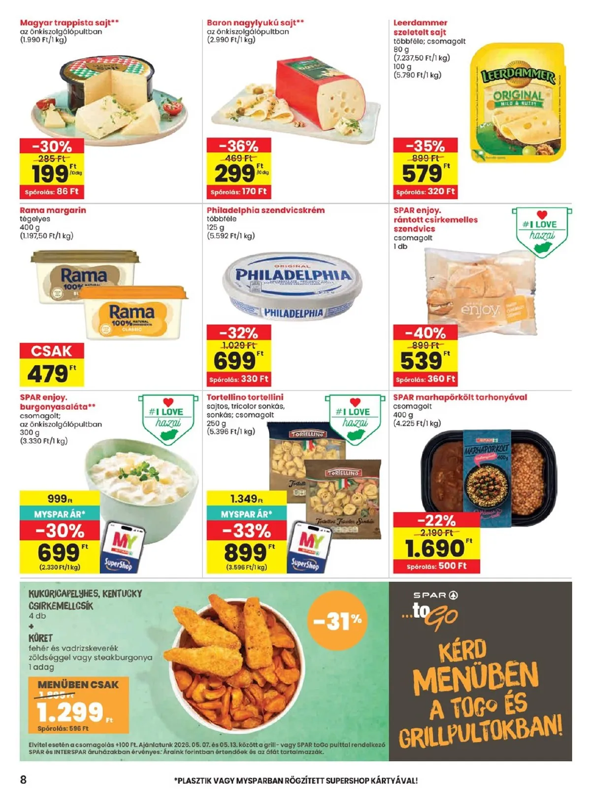 Spar akciós újság 05.07–05.13 – 8. oldal