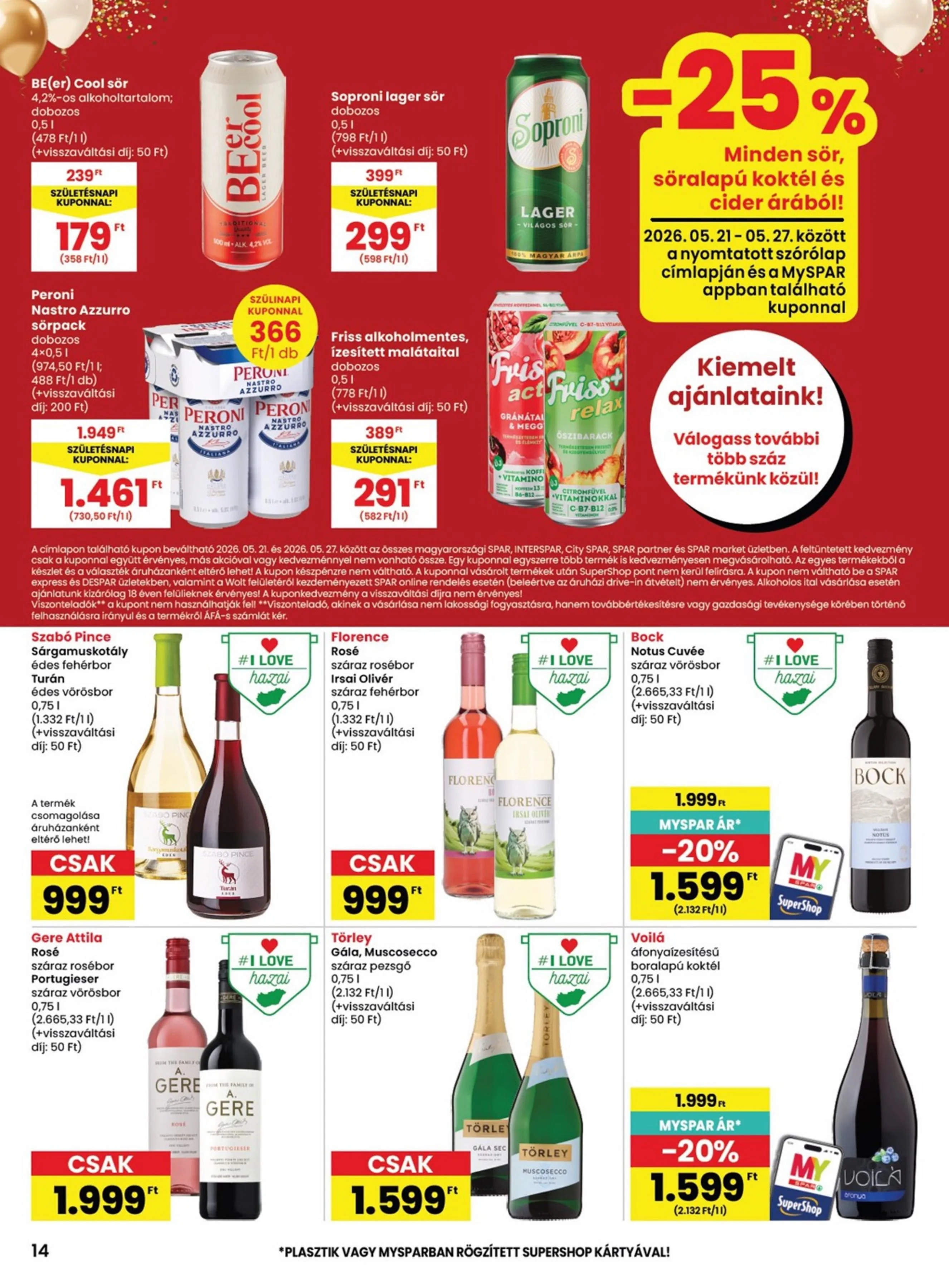 Spar akciós újság 05.21–05.27 – 14. oldal