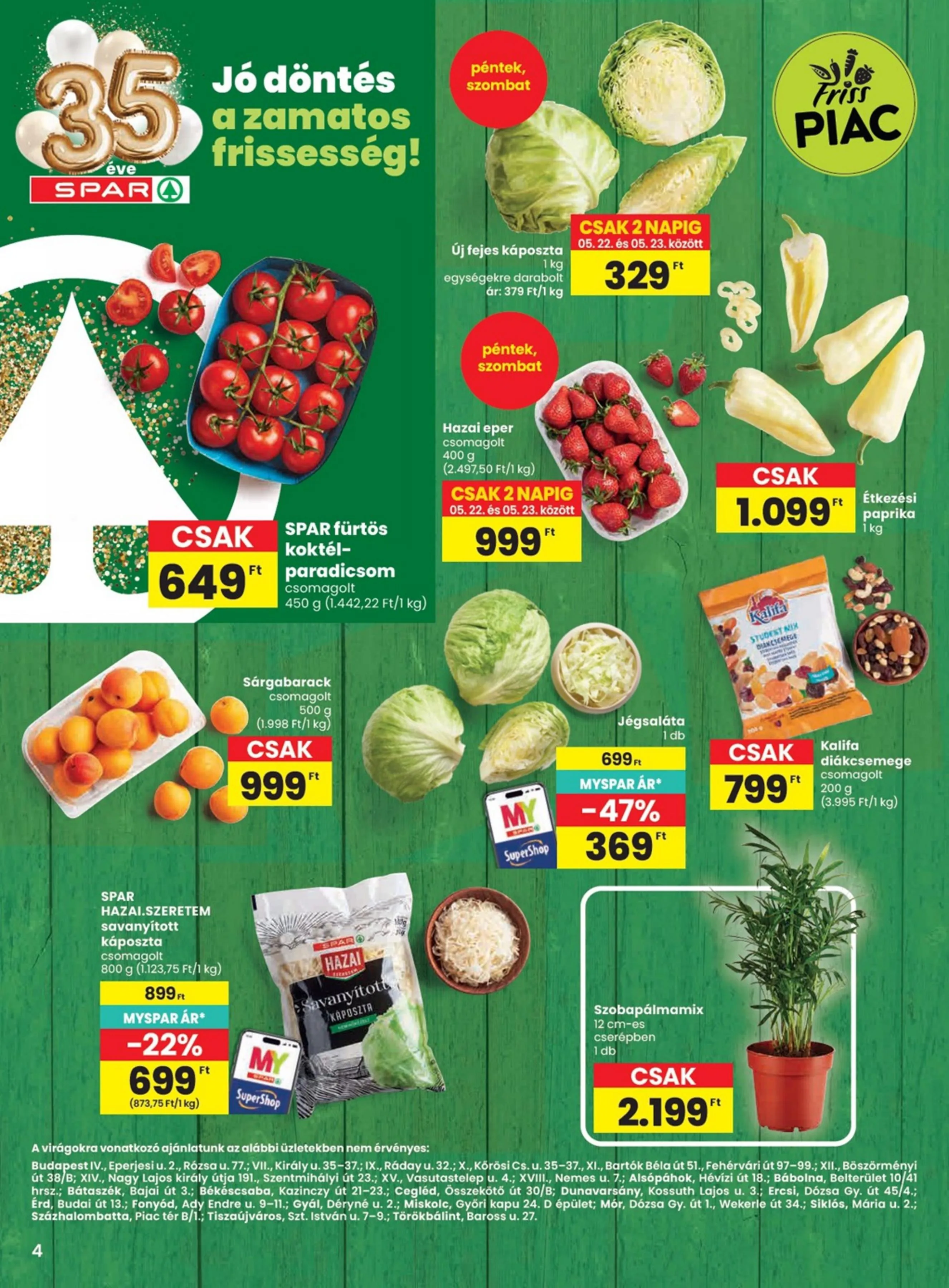 Spar akciós újság 05.21–05.27 – 4. oldal