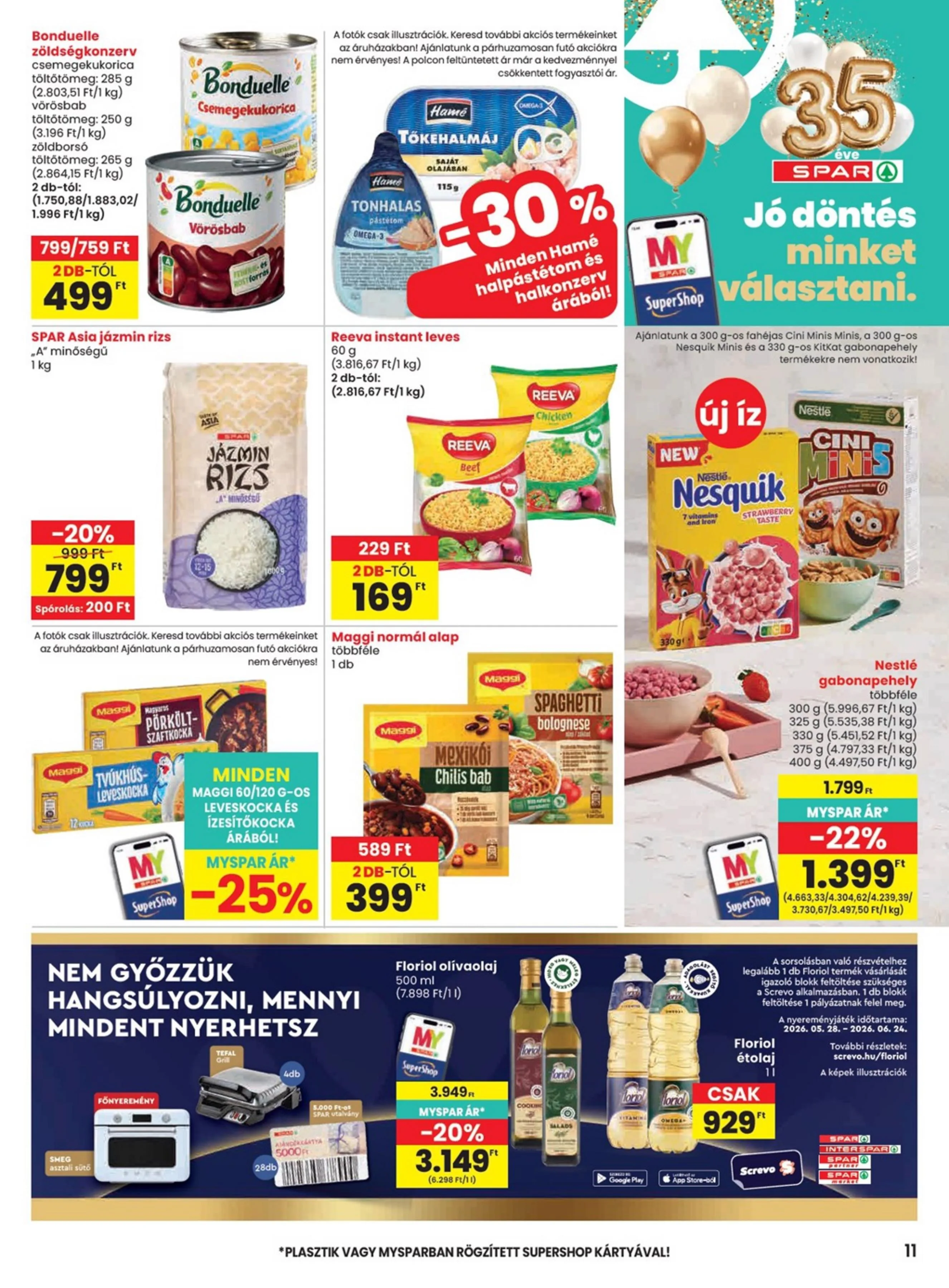 Spar akciós újság 05.28–06.03 – 11. oldal