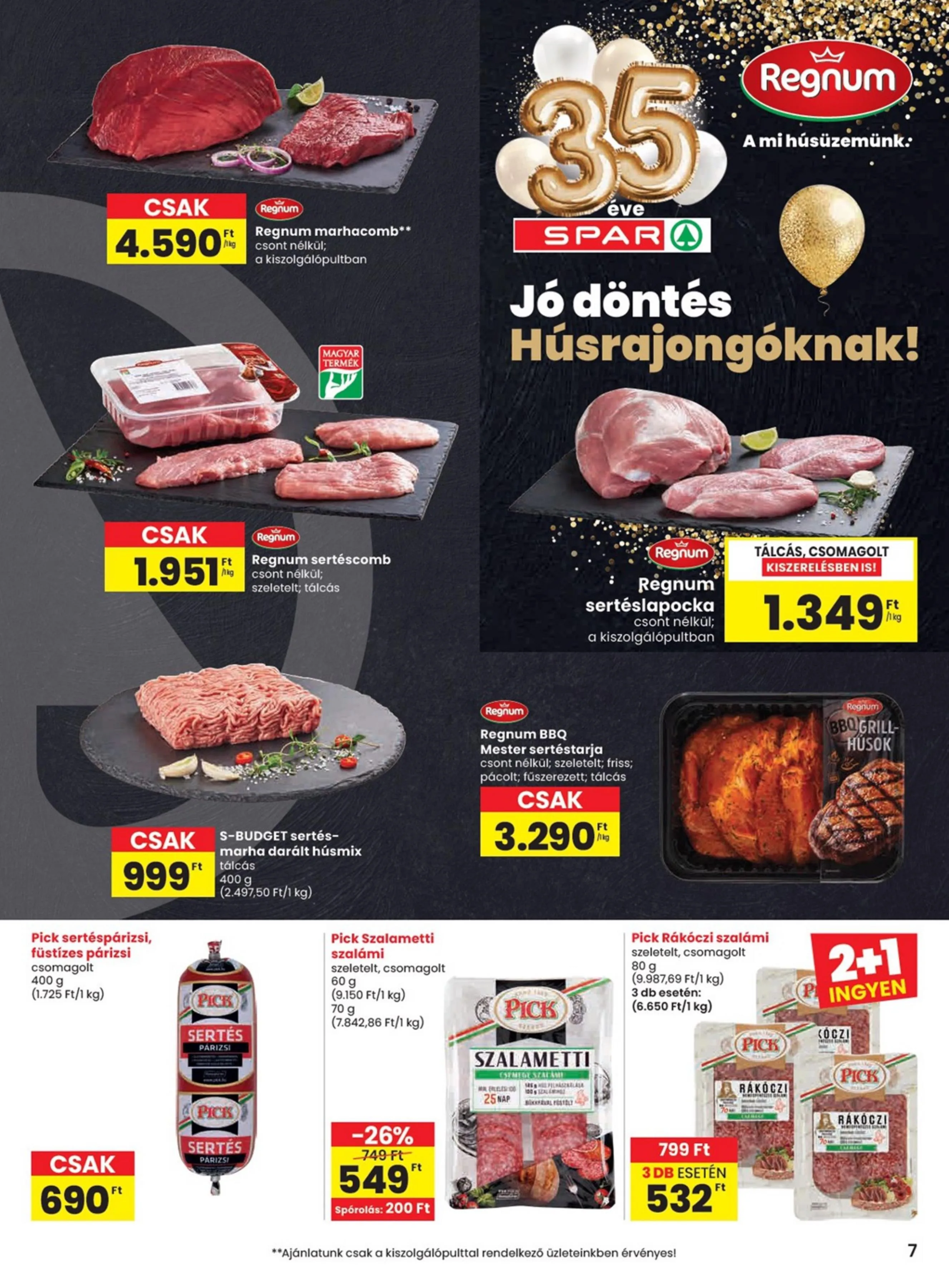 Spar akciós újság 05.28–06.03 – 7. oldal