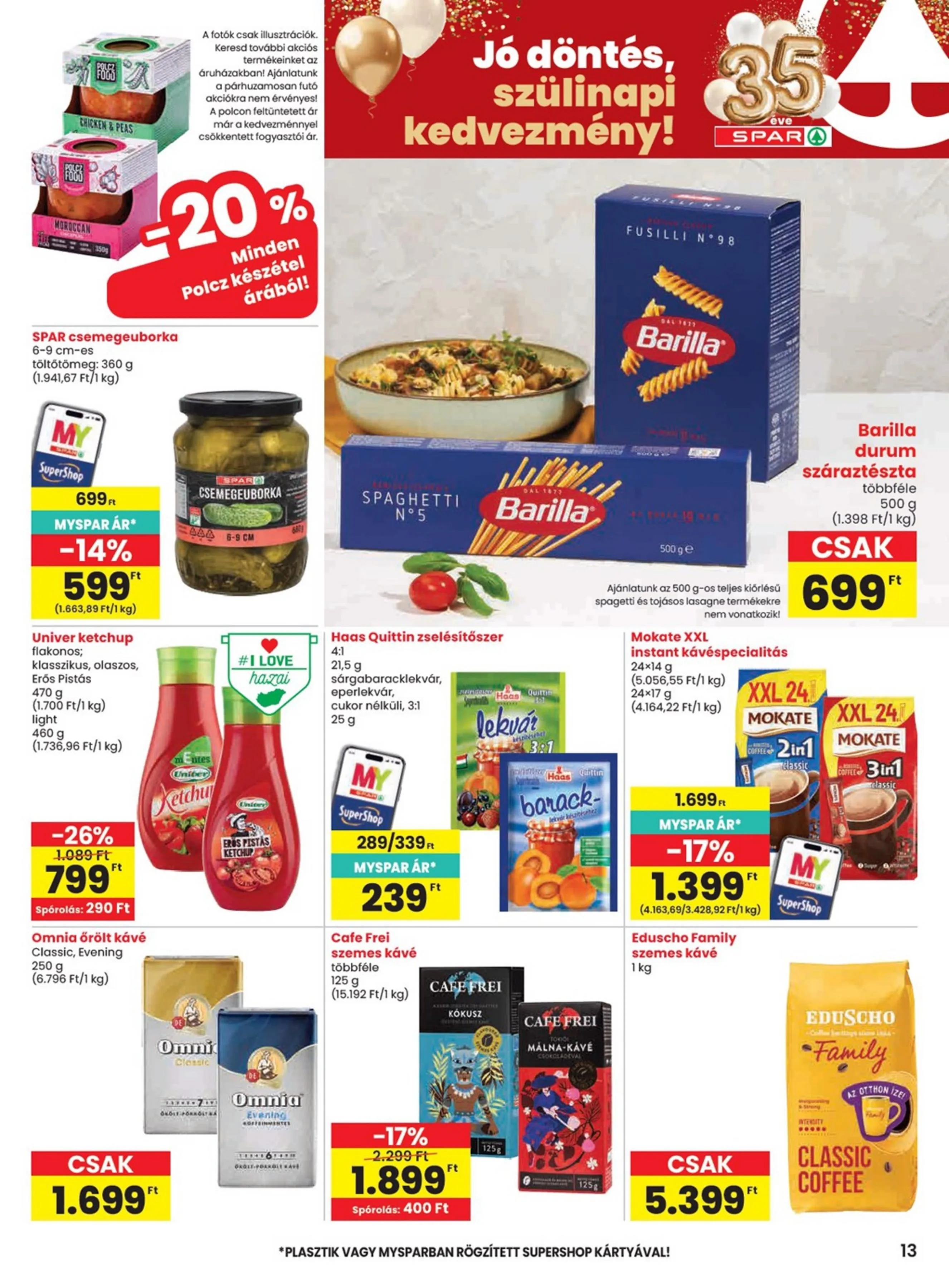 Spar akciós újság 06.11–06.17 – 13. oldal
