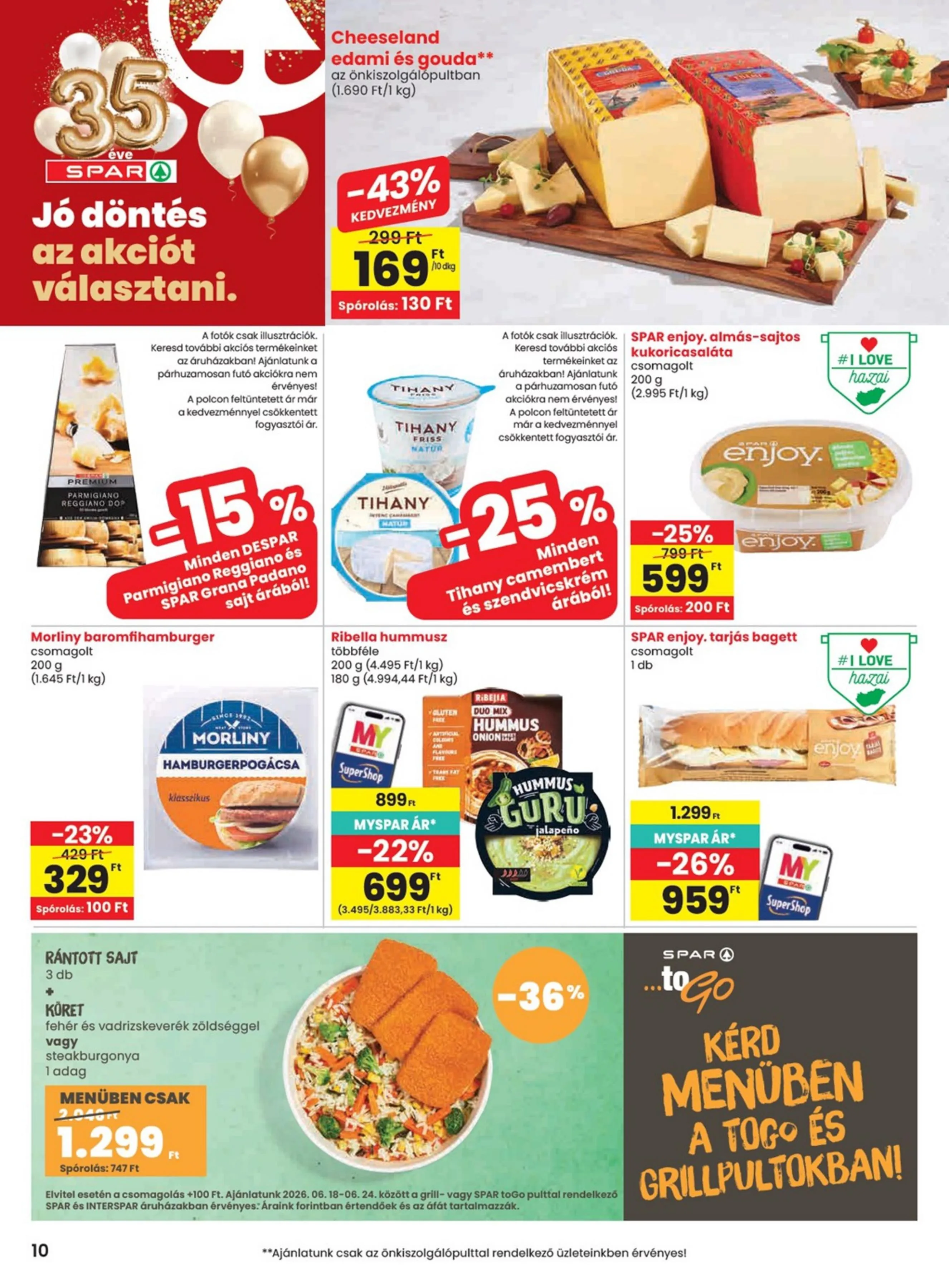 Spar akciós újság 06.18–06.24 – 10. oldal