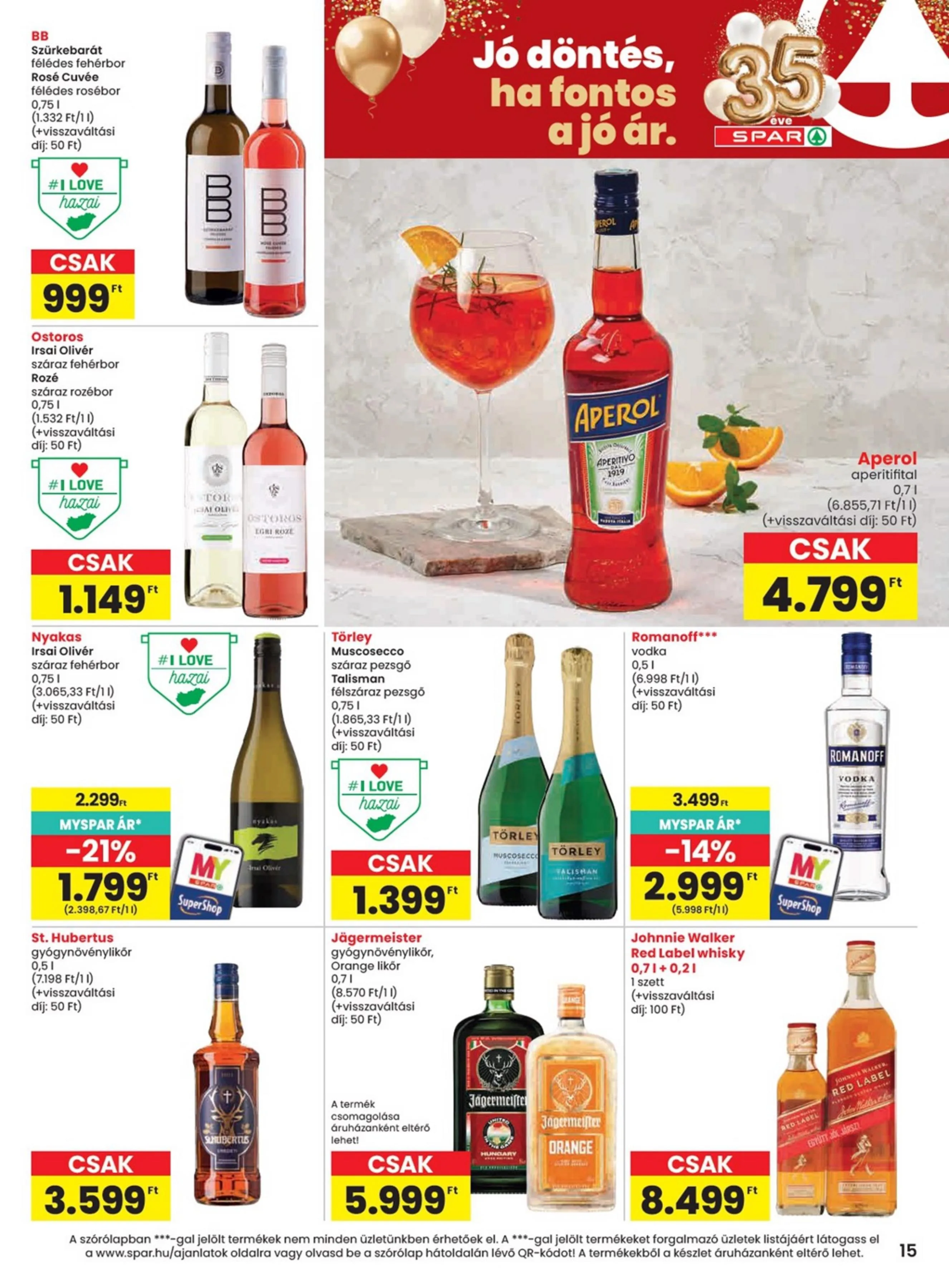 Spar akciós újság 06.18–06.24 – 15. oldal