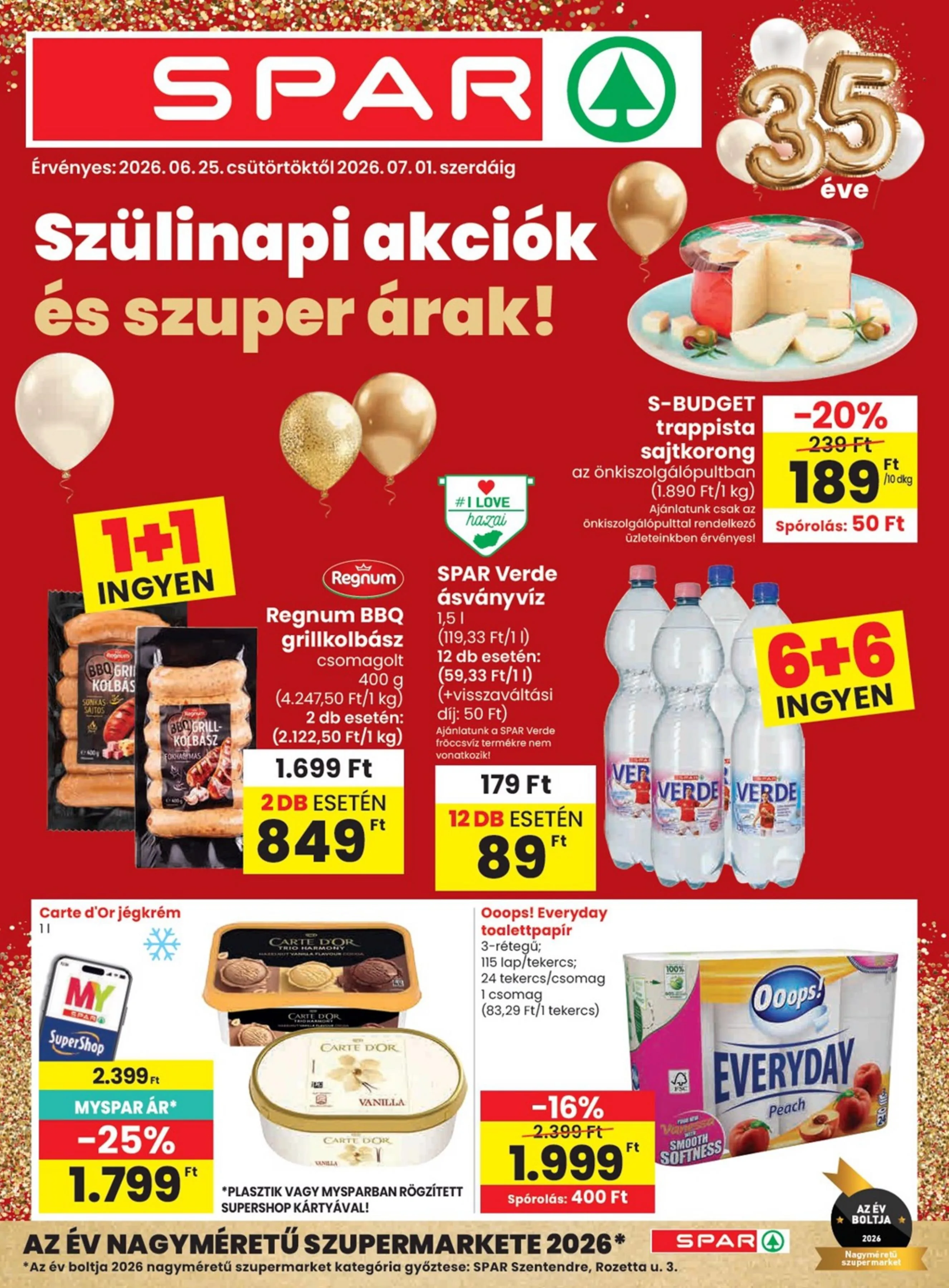 Spar akciós újság 06.25–07.01