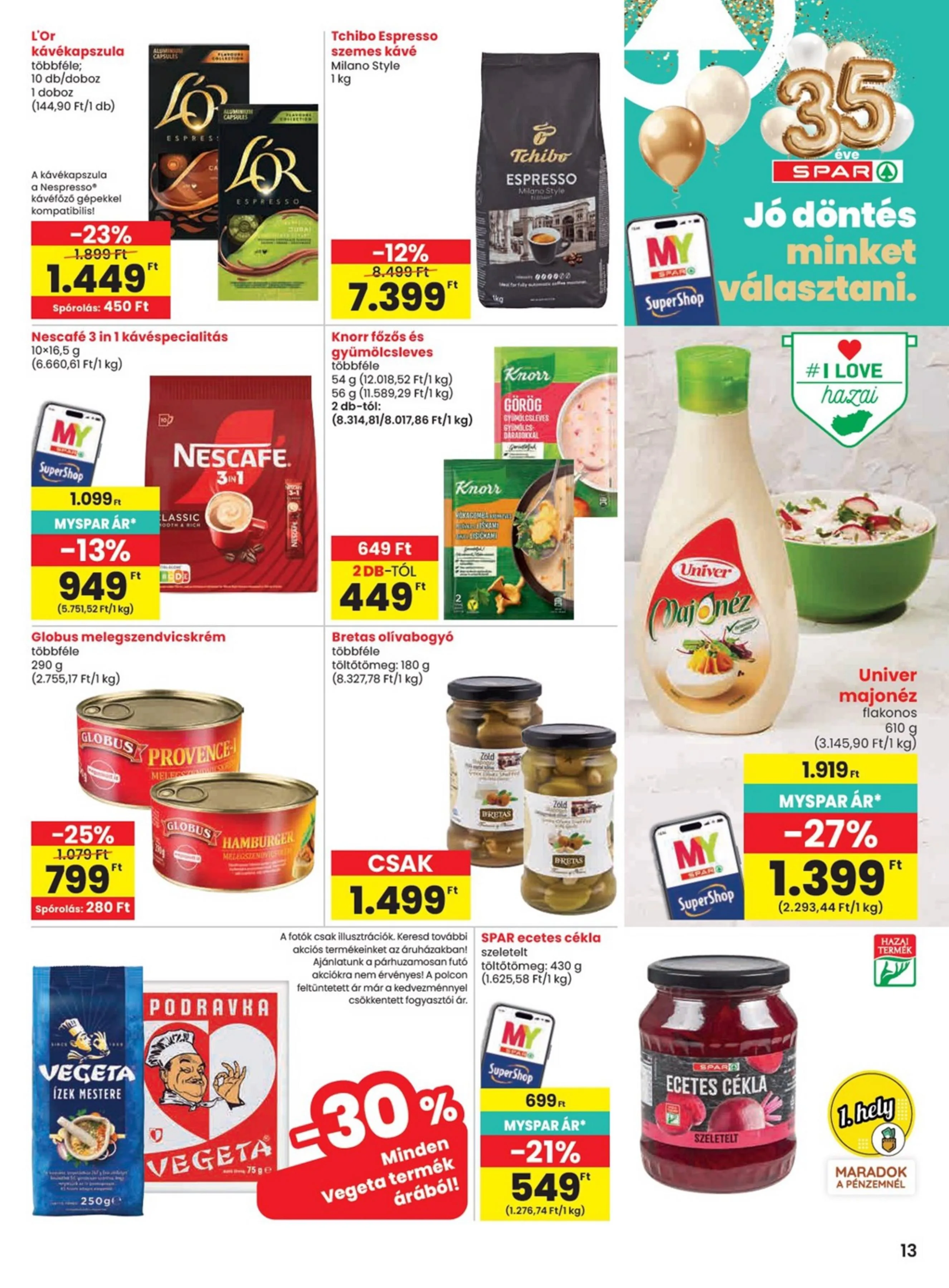 Spar akciós újság 06.25–07.01 – 13. oldal