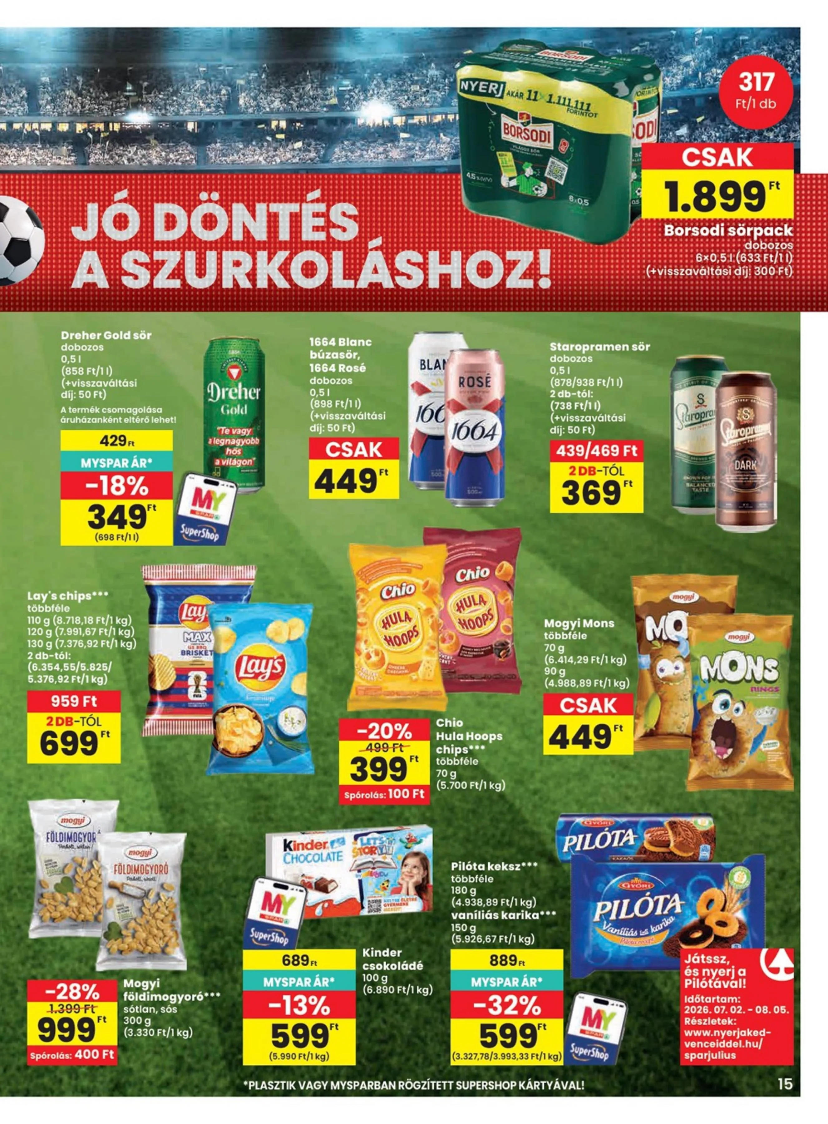 Spar akciós újság 07.09–07.15 – 15. oldal