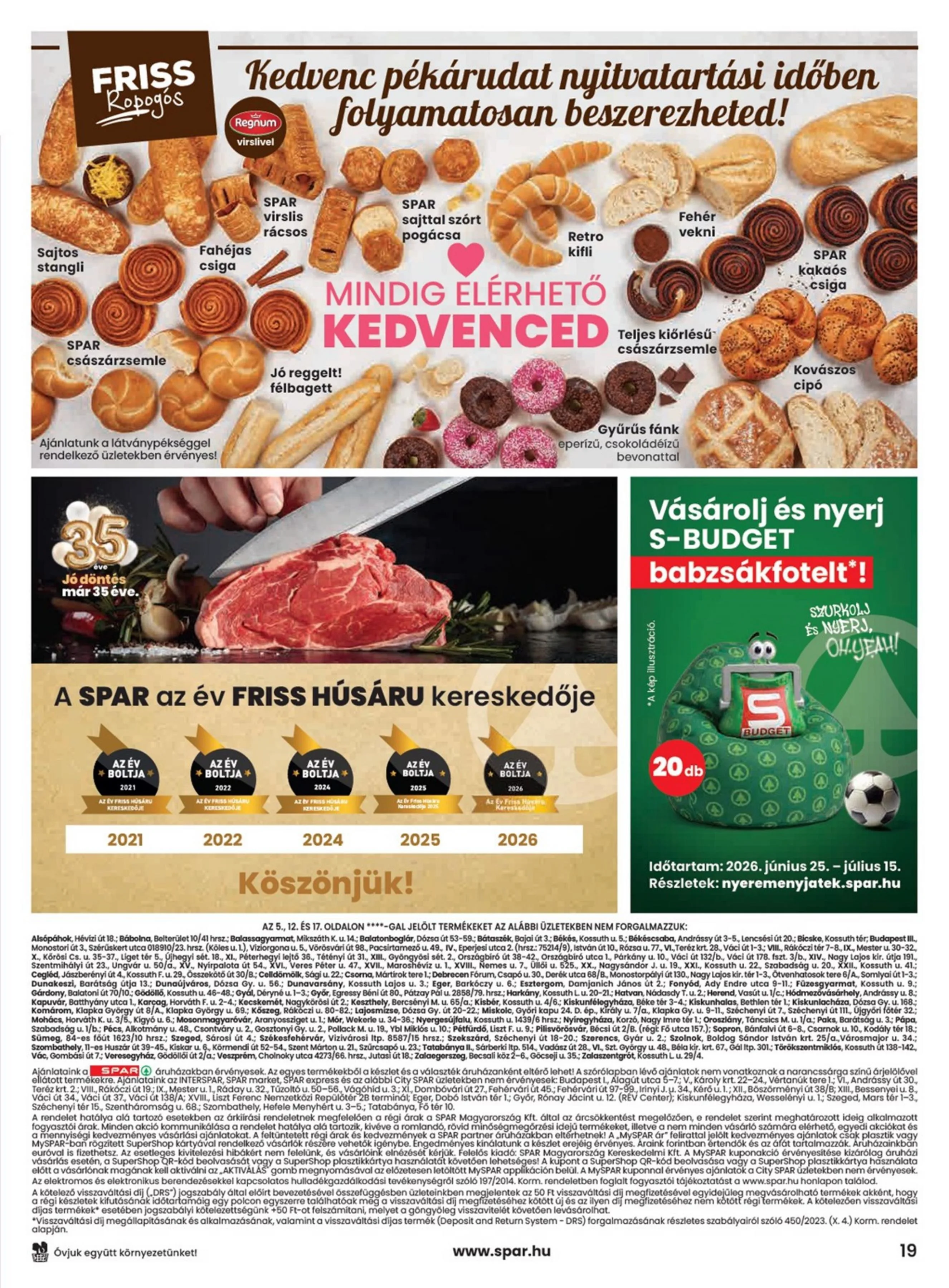 Spar akciós újság 07.09–07.15 – 19. oldal