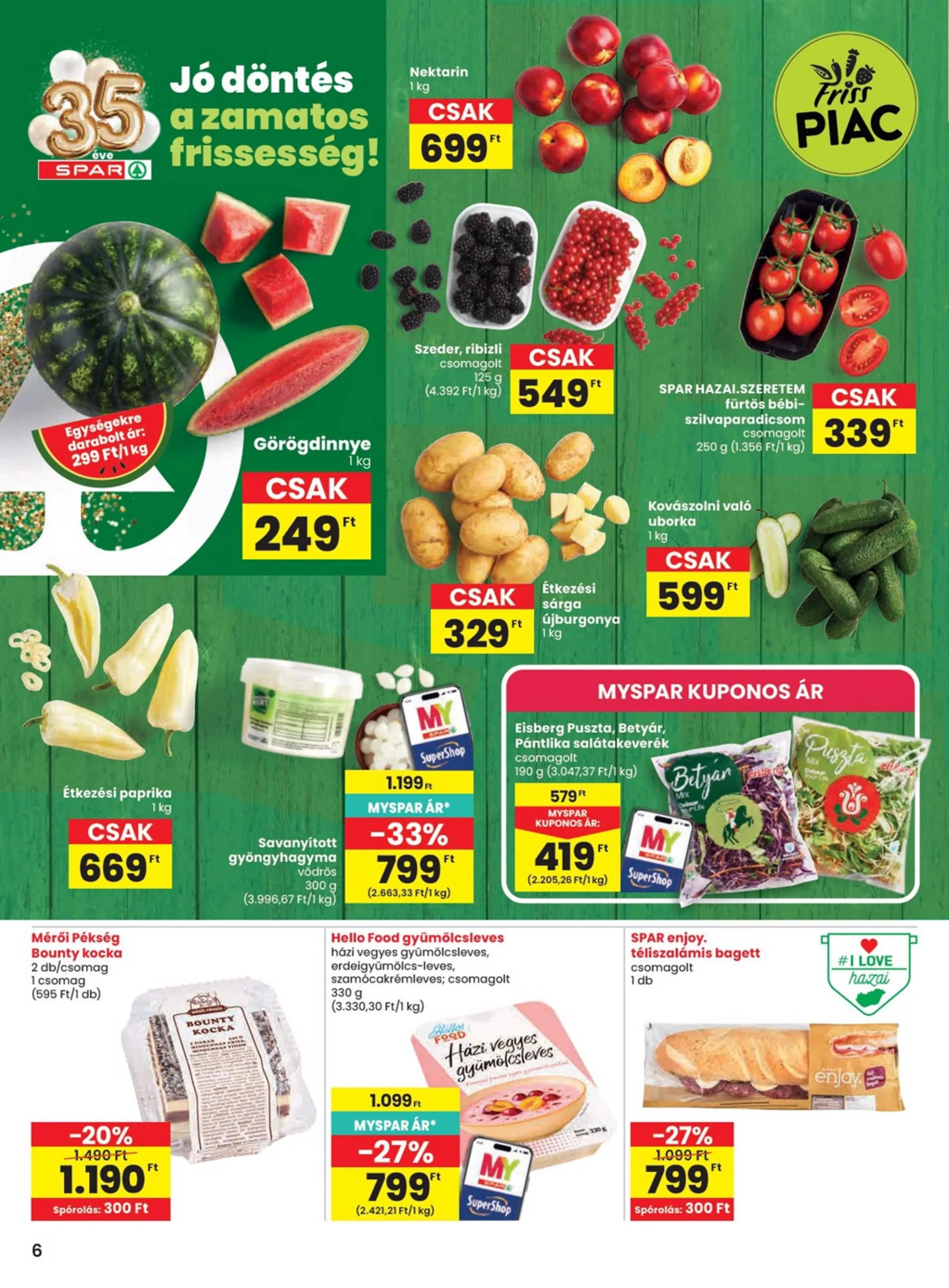 Spar akciós újság 07.09–07.15 – 6. oldal