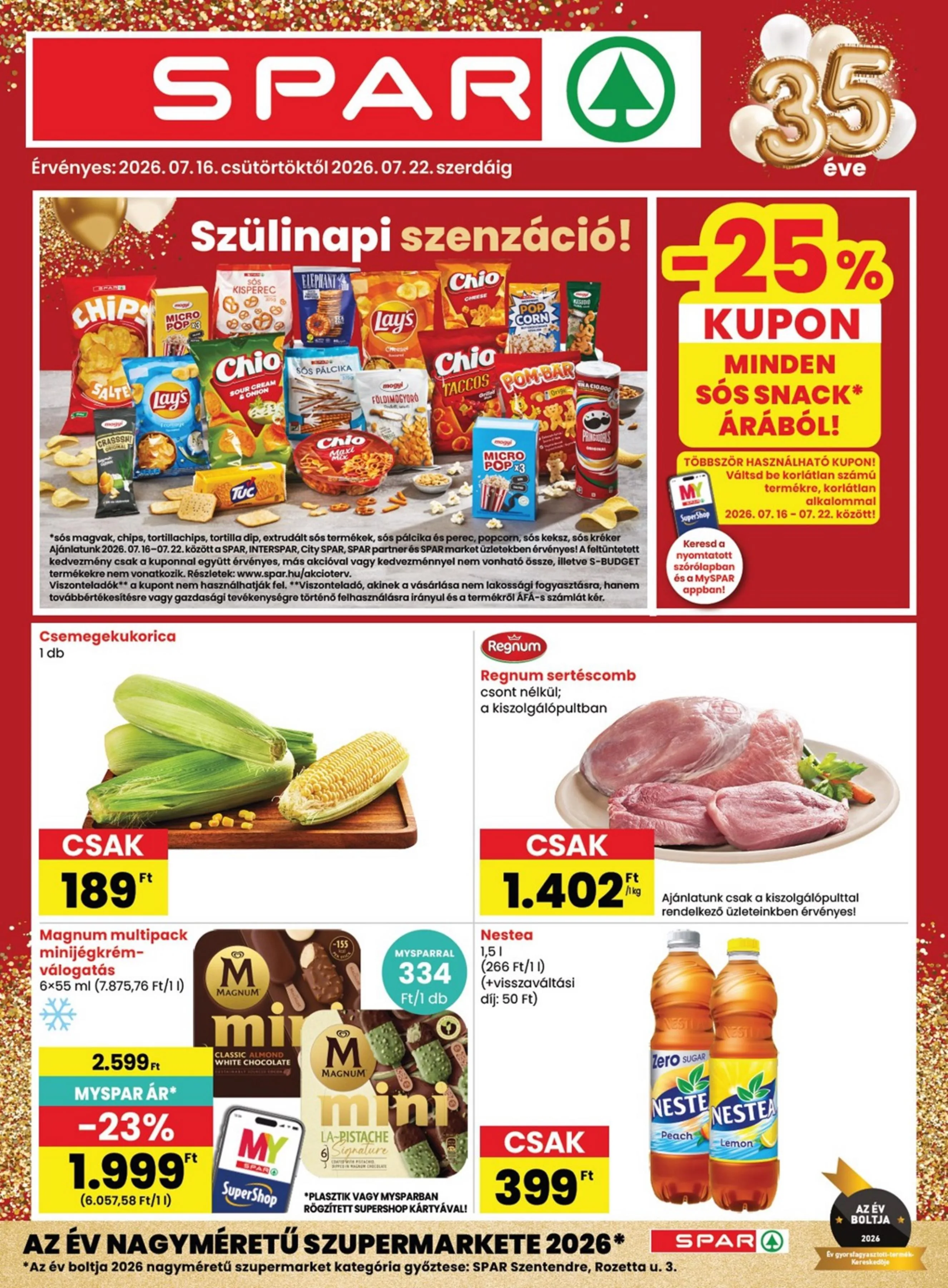 Spar akciós újság 07.16–07.22