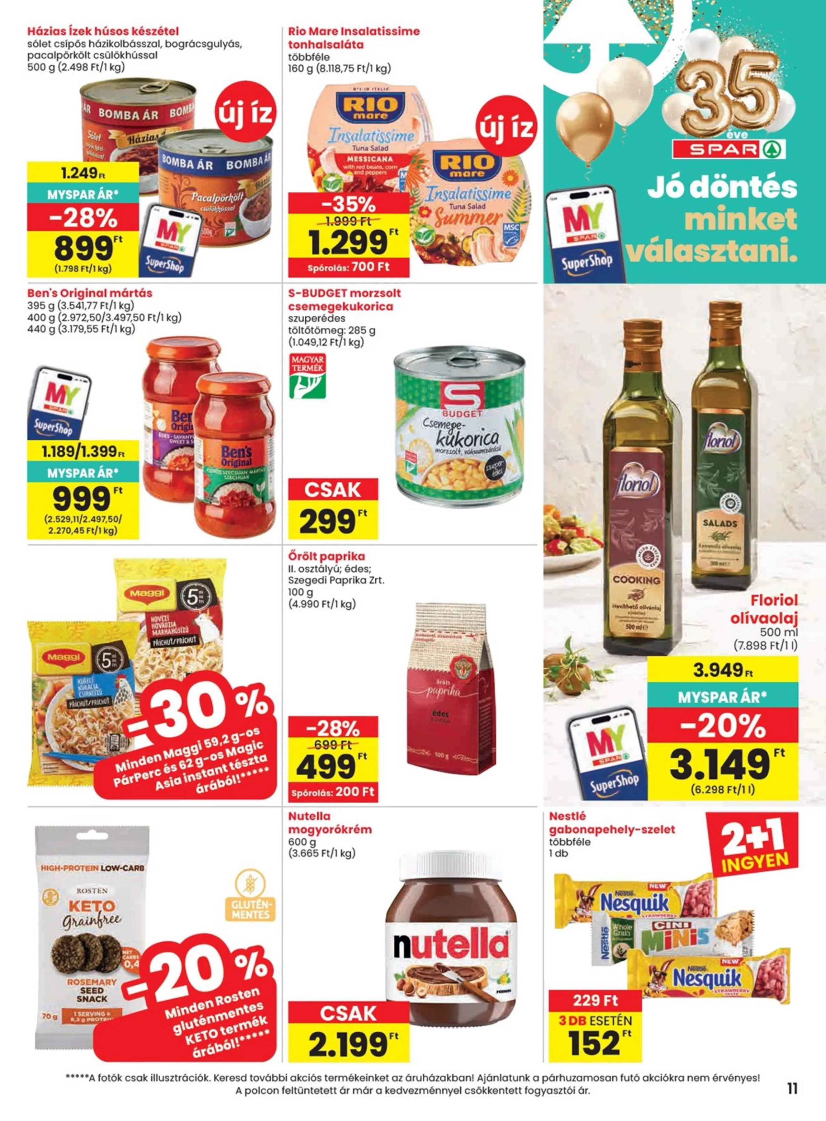 Spar akciós újság 07.16–07.22 – 11. oldal
