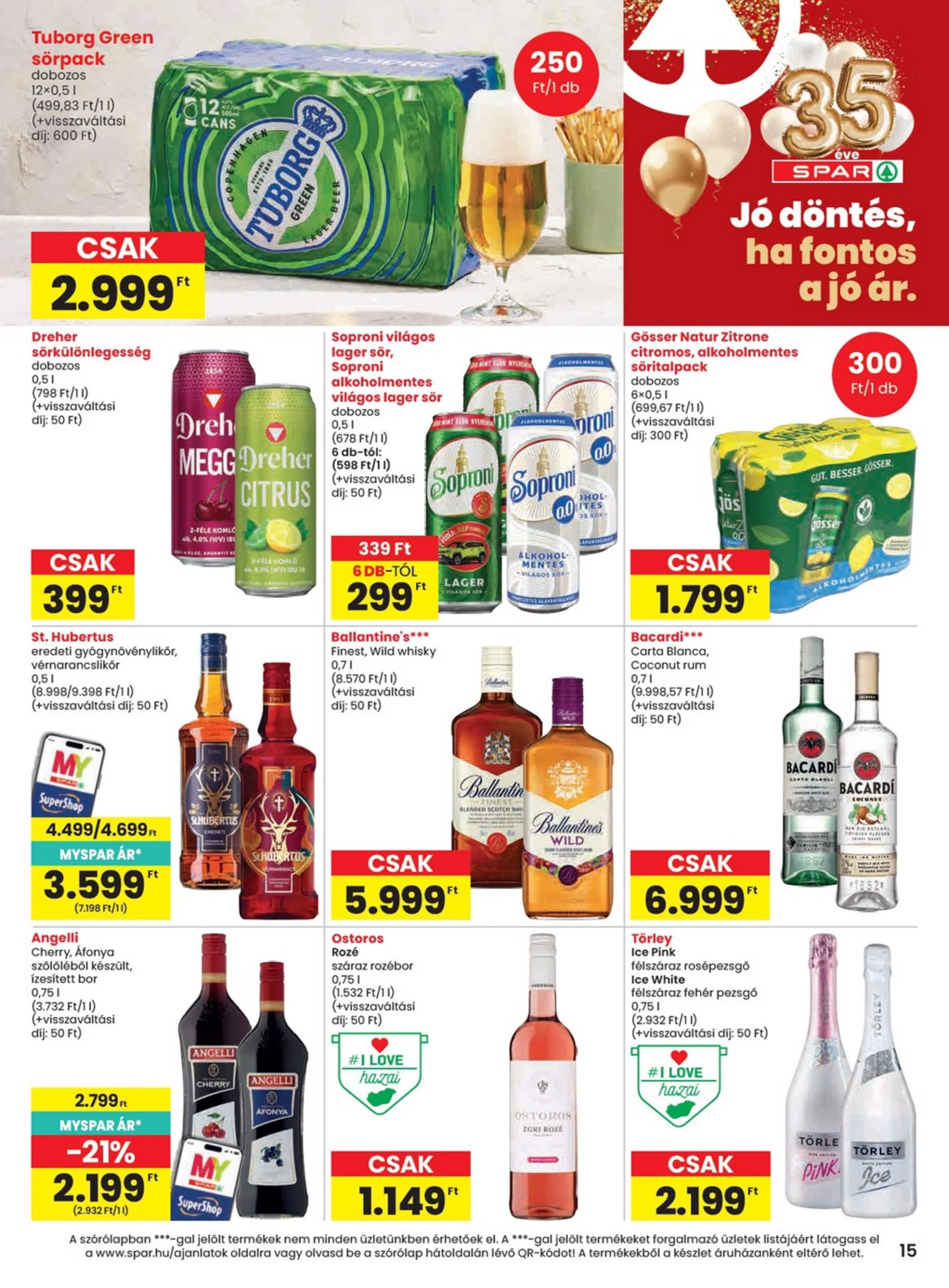 Spar akciós újság 07.16–07.22 – 15. oldal