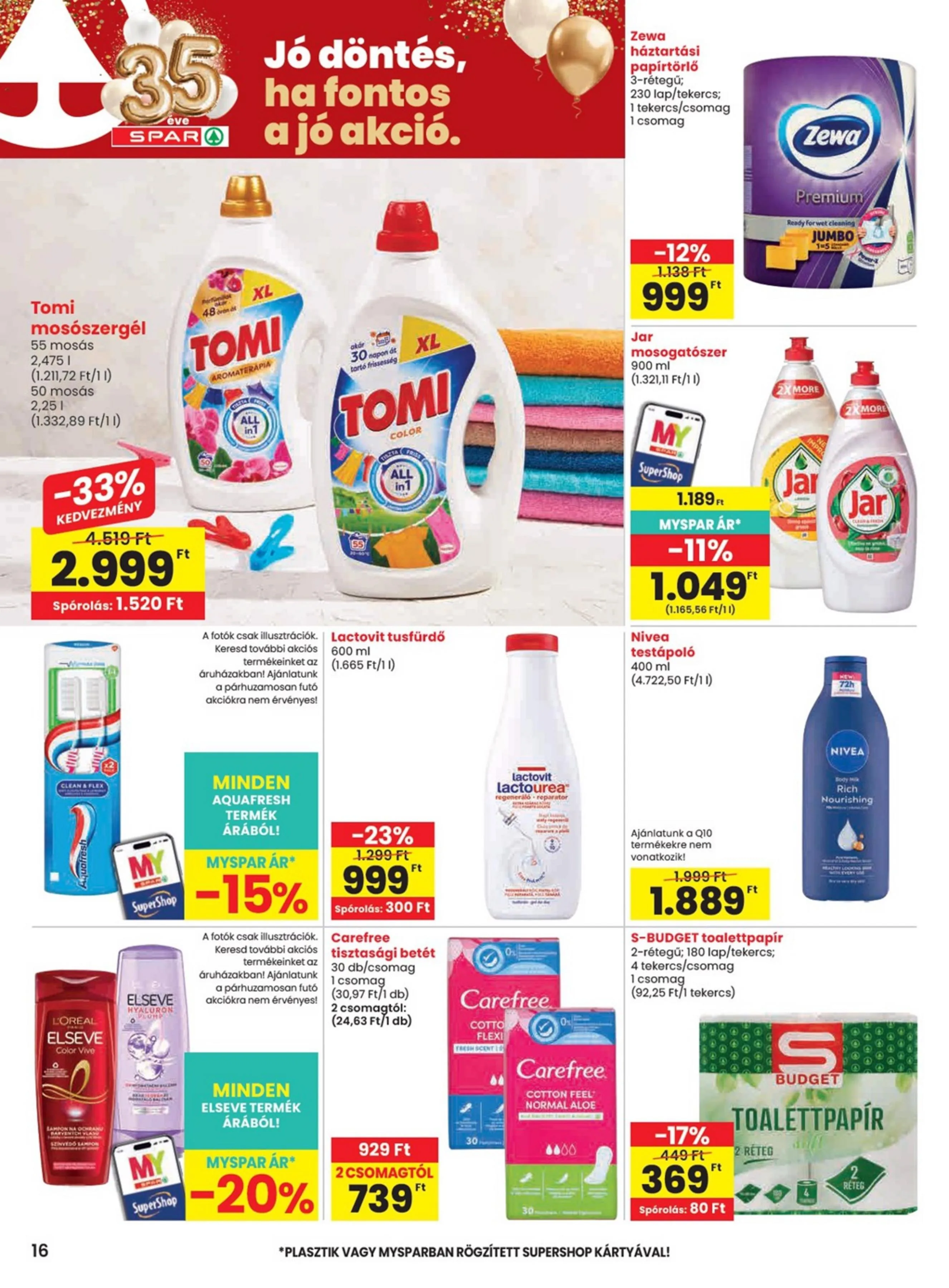 Spar akciós újság 07.16–07.22 – 16. oldal