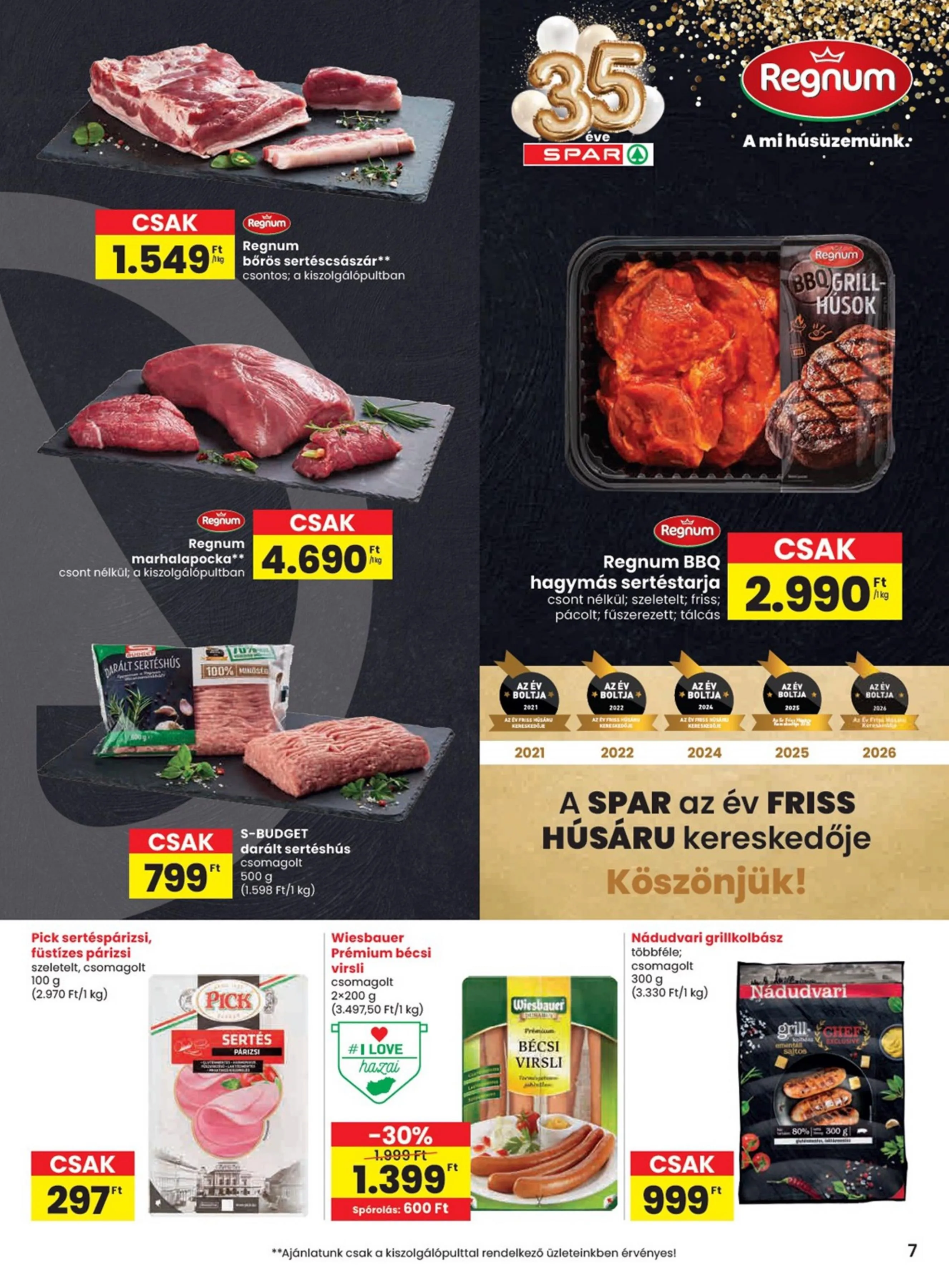 Spar akciós újság 07.16–07.22 – 7. oldal