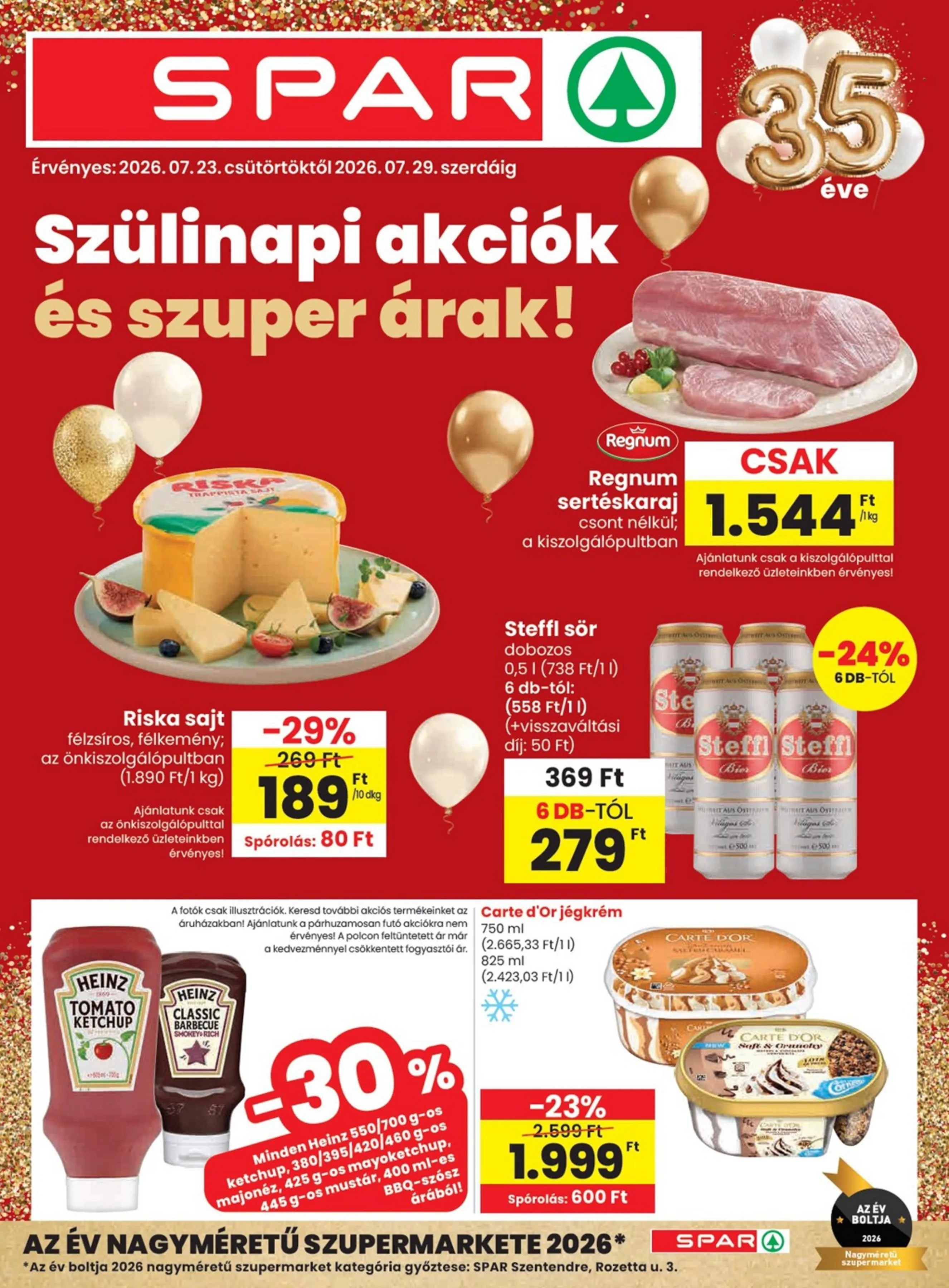 Spar akciós újság 07.23–07.29
