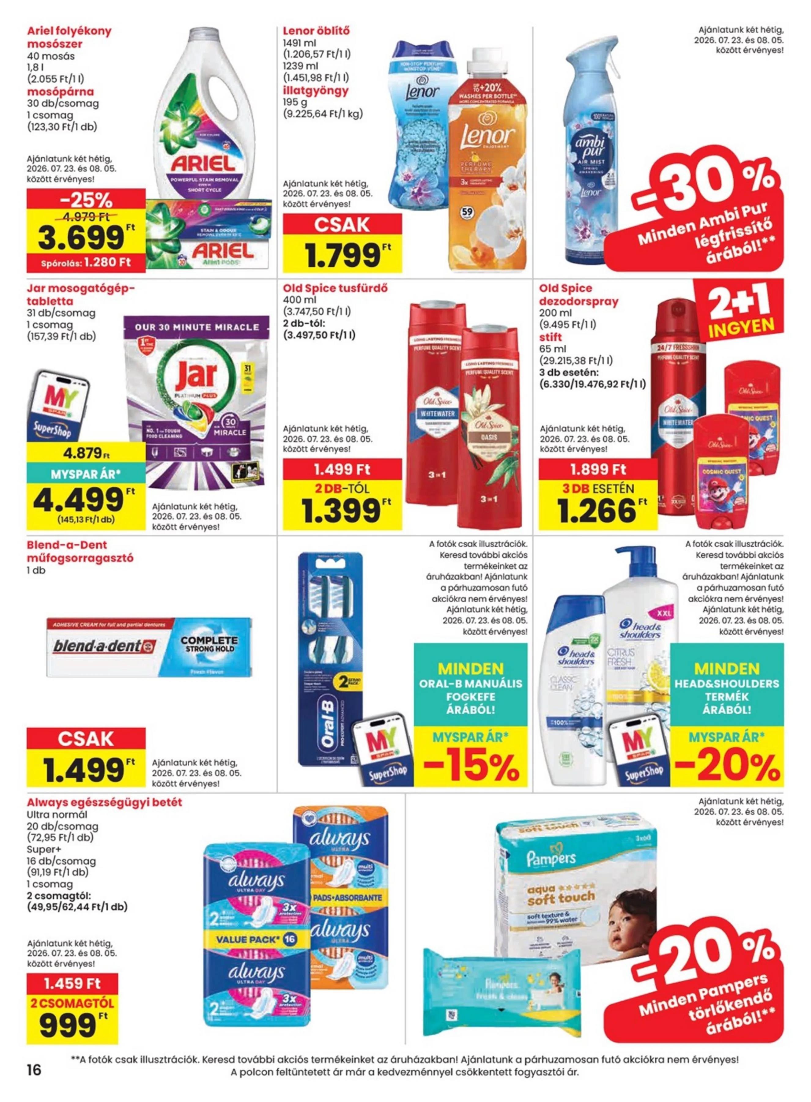 Spar akciós újság 07.23–07.29 – 16. oldal