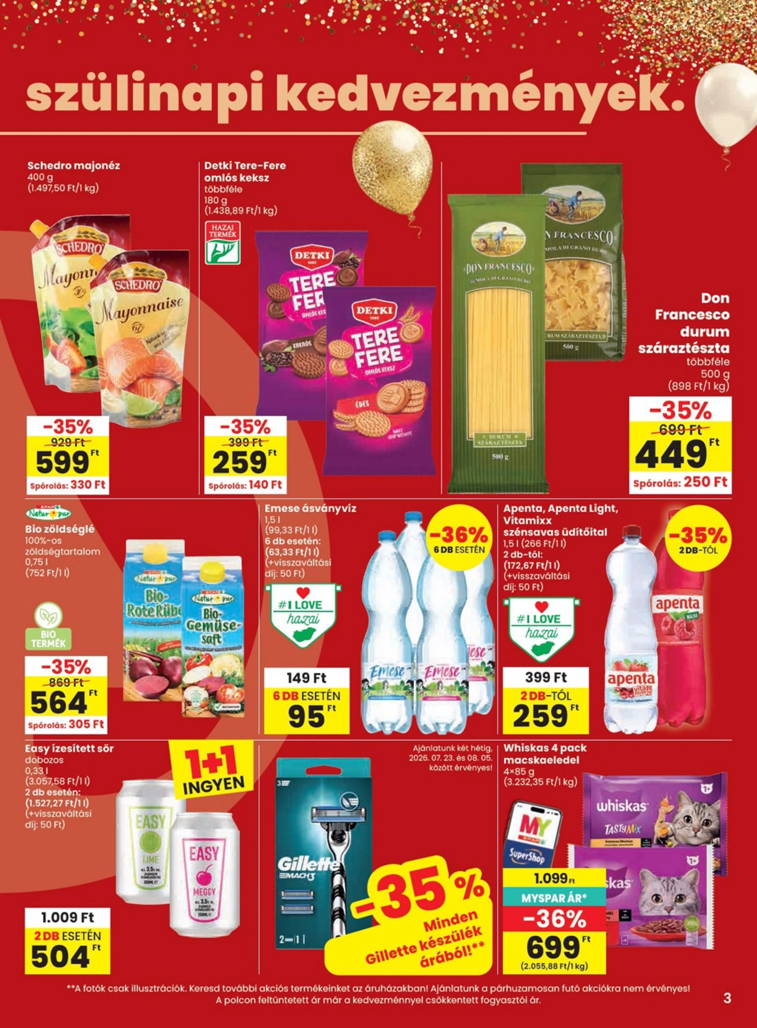 Spar akciós újság 07.23–07.29 – 3. oldal