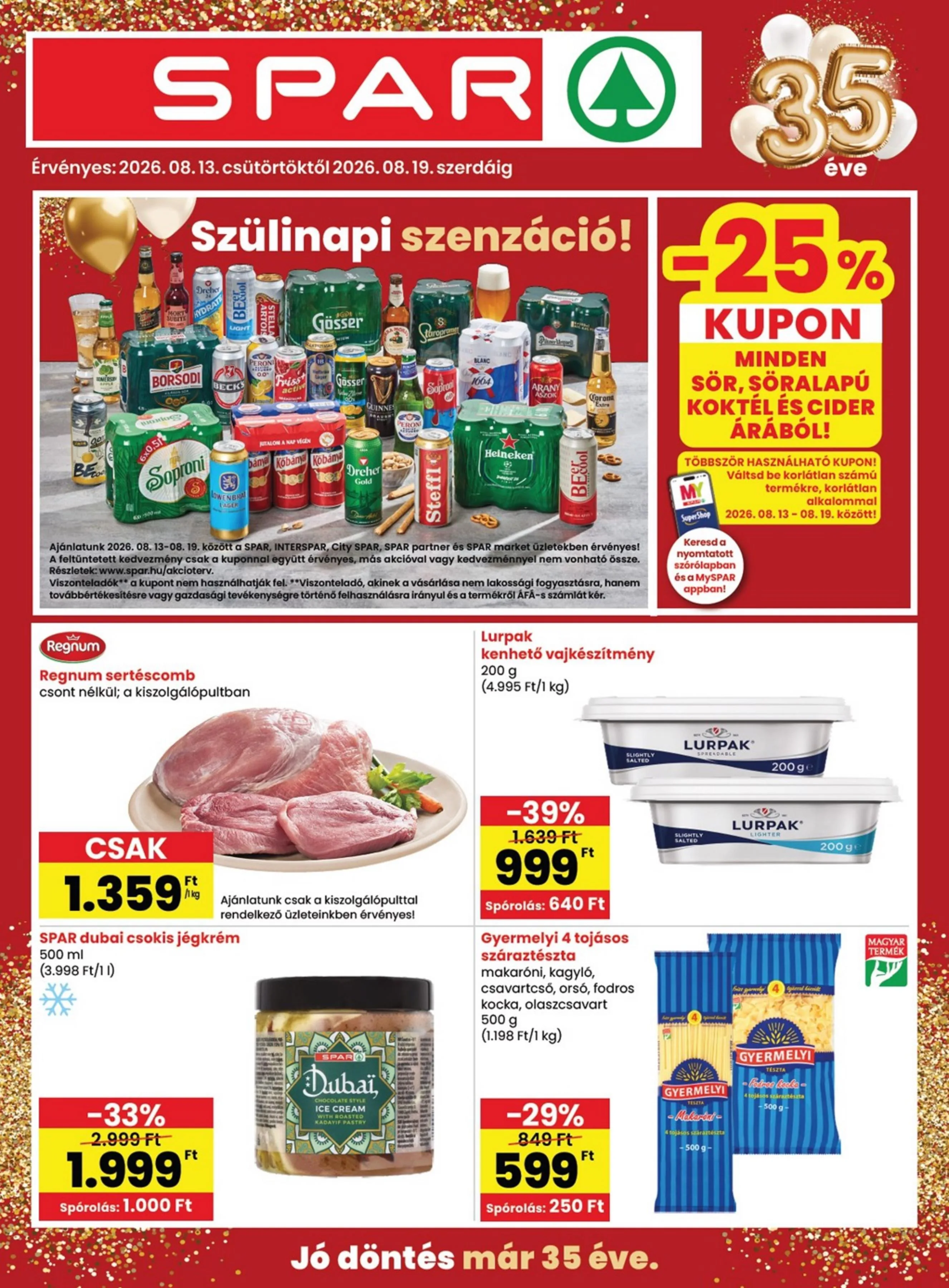 Spar akciós újság 08.13–08.19
