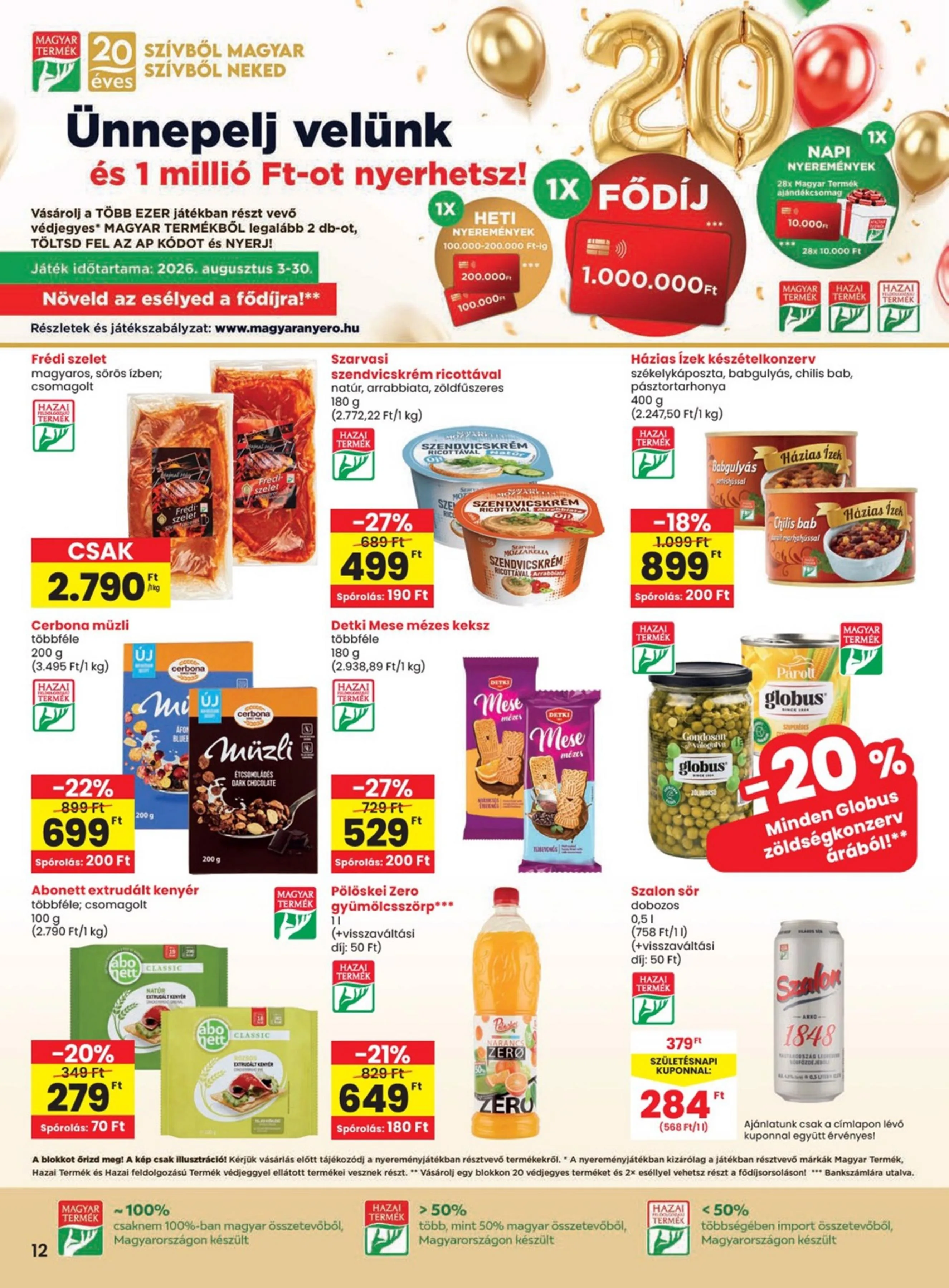 Spar akciós újság 08.13–08.19 – 12. oldal