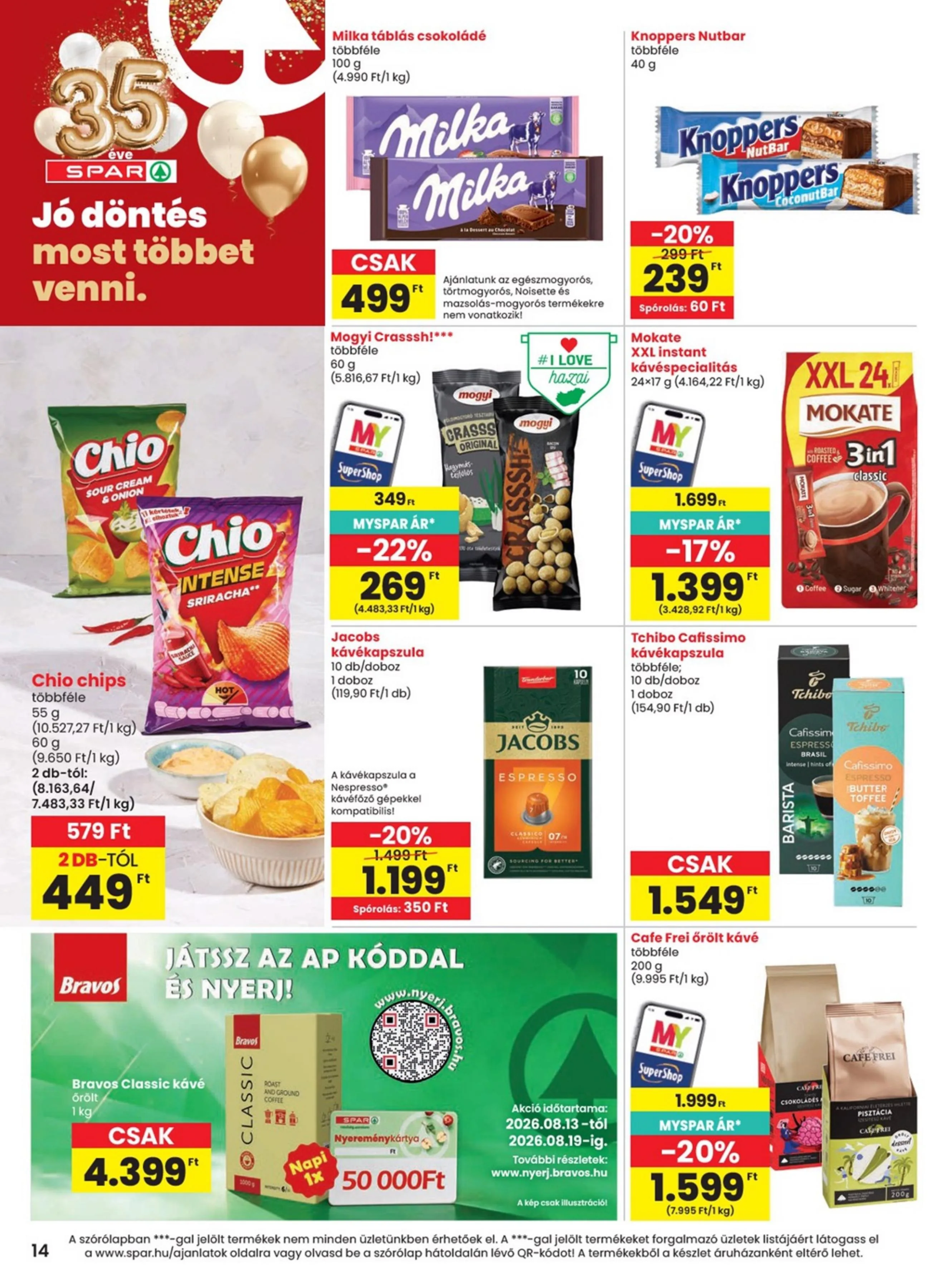 Spar akciós újság 08.13–08.19 – 14. oldal