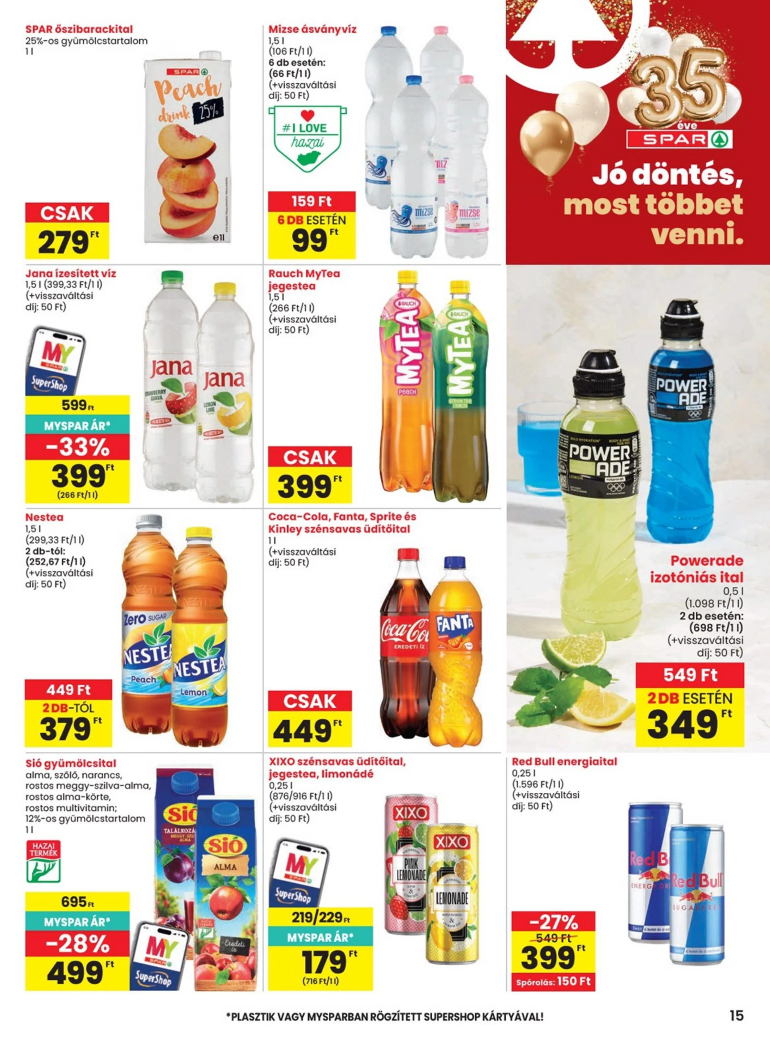 Spar akciós újság 08.13–08.19 – 15. oldal