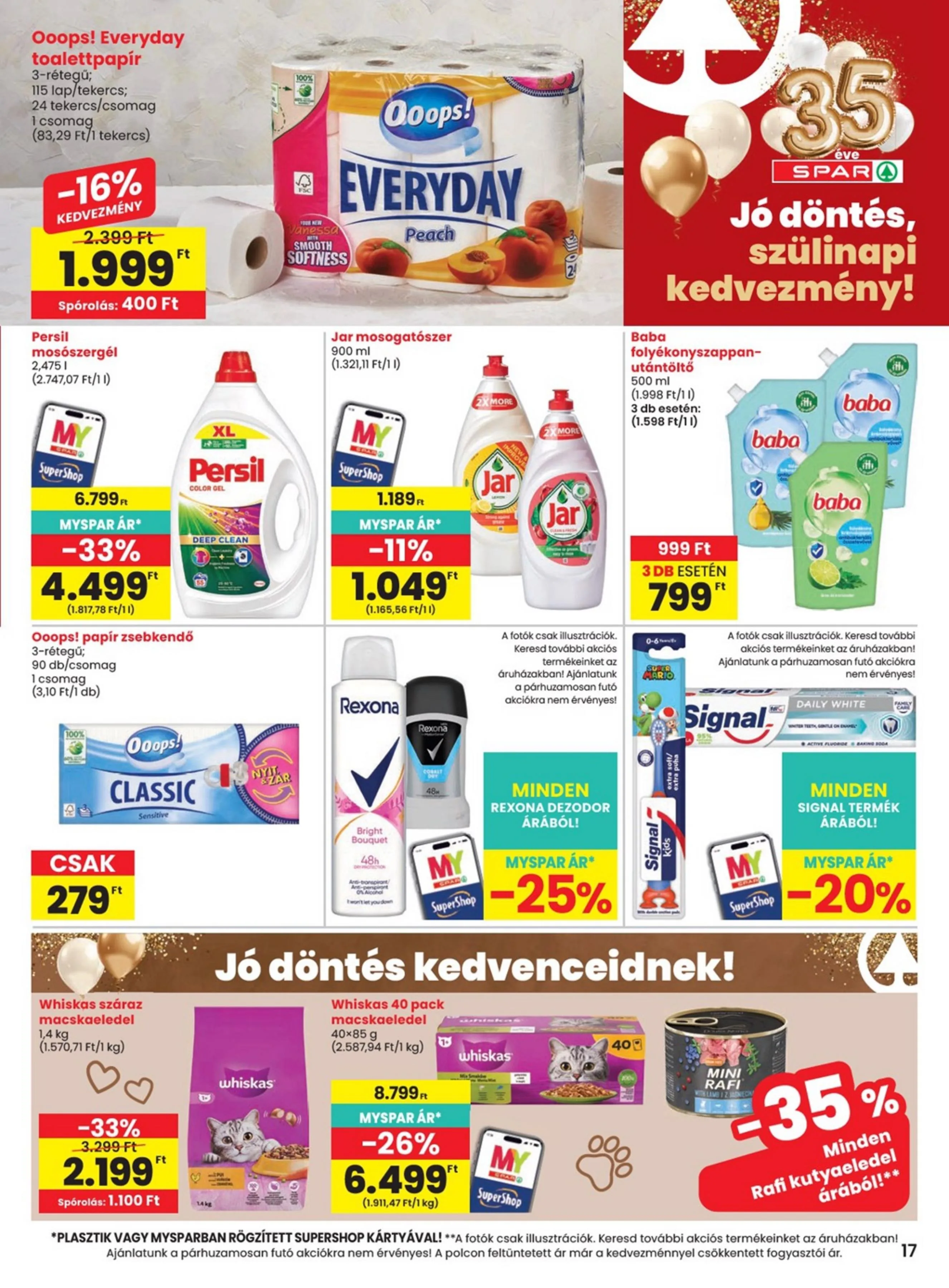 Spar akciós újság 08.13–08.19 – 17. oldal