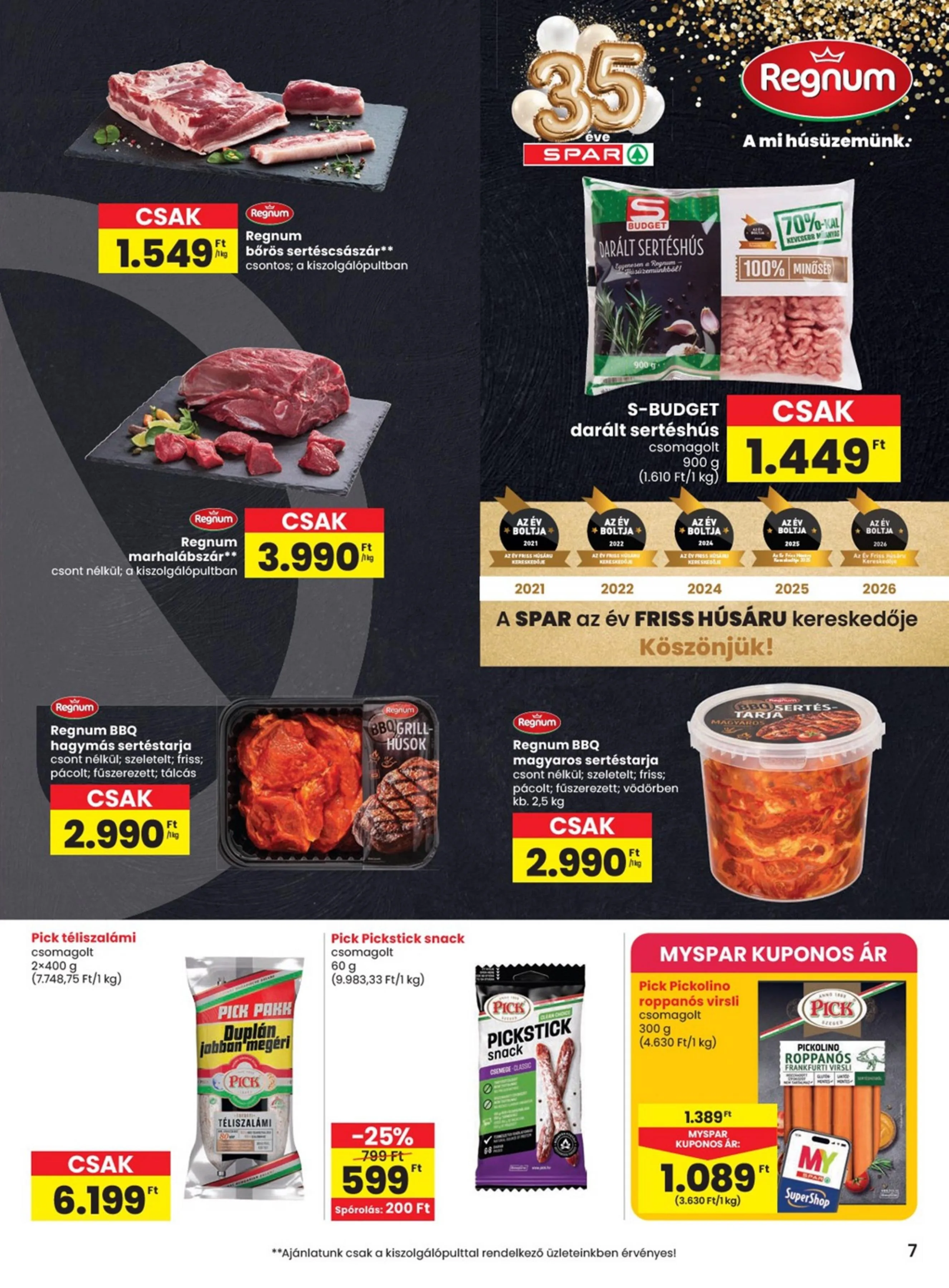 Spar akciós újság 08.13–08.19 – 7. oldal