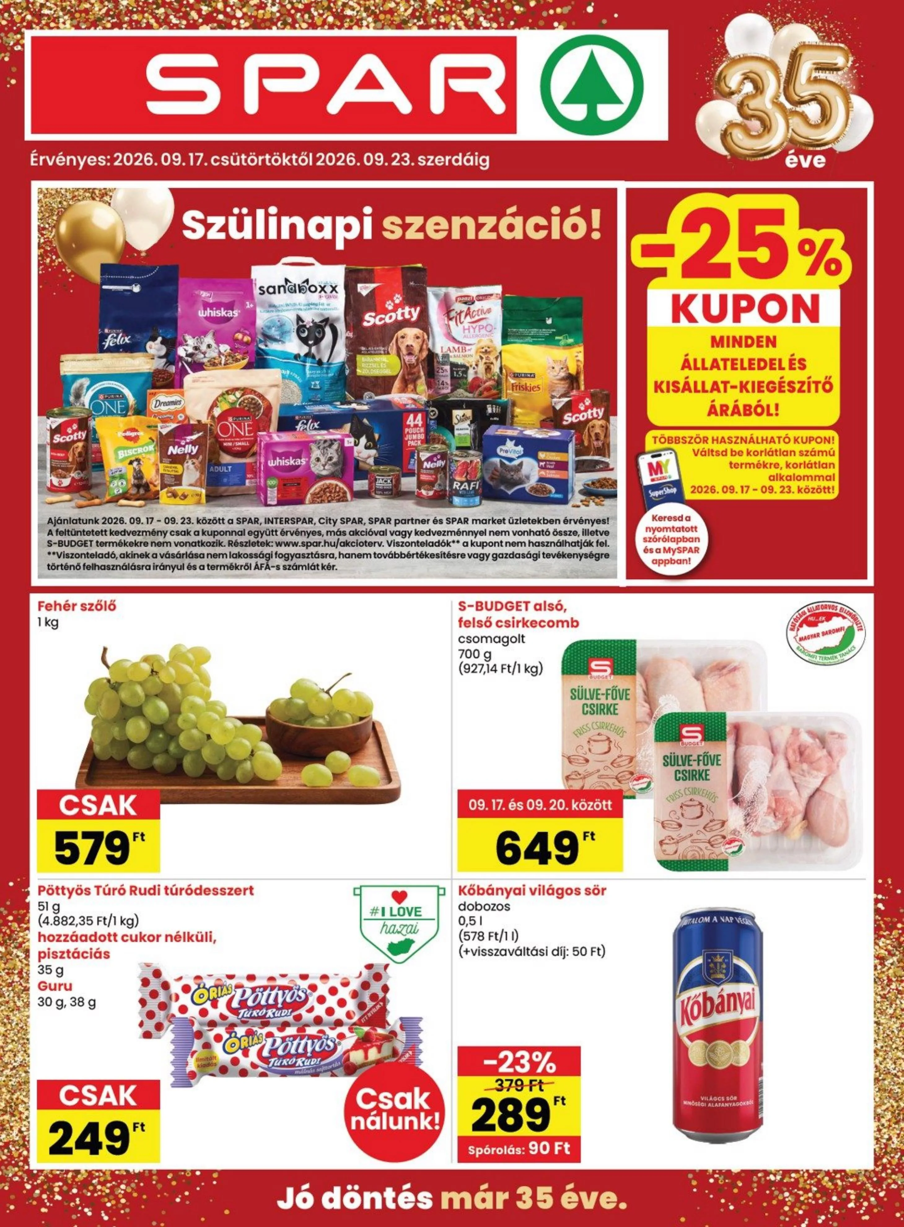 Spar akciós újság 09.17–09.23