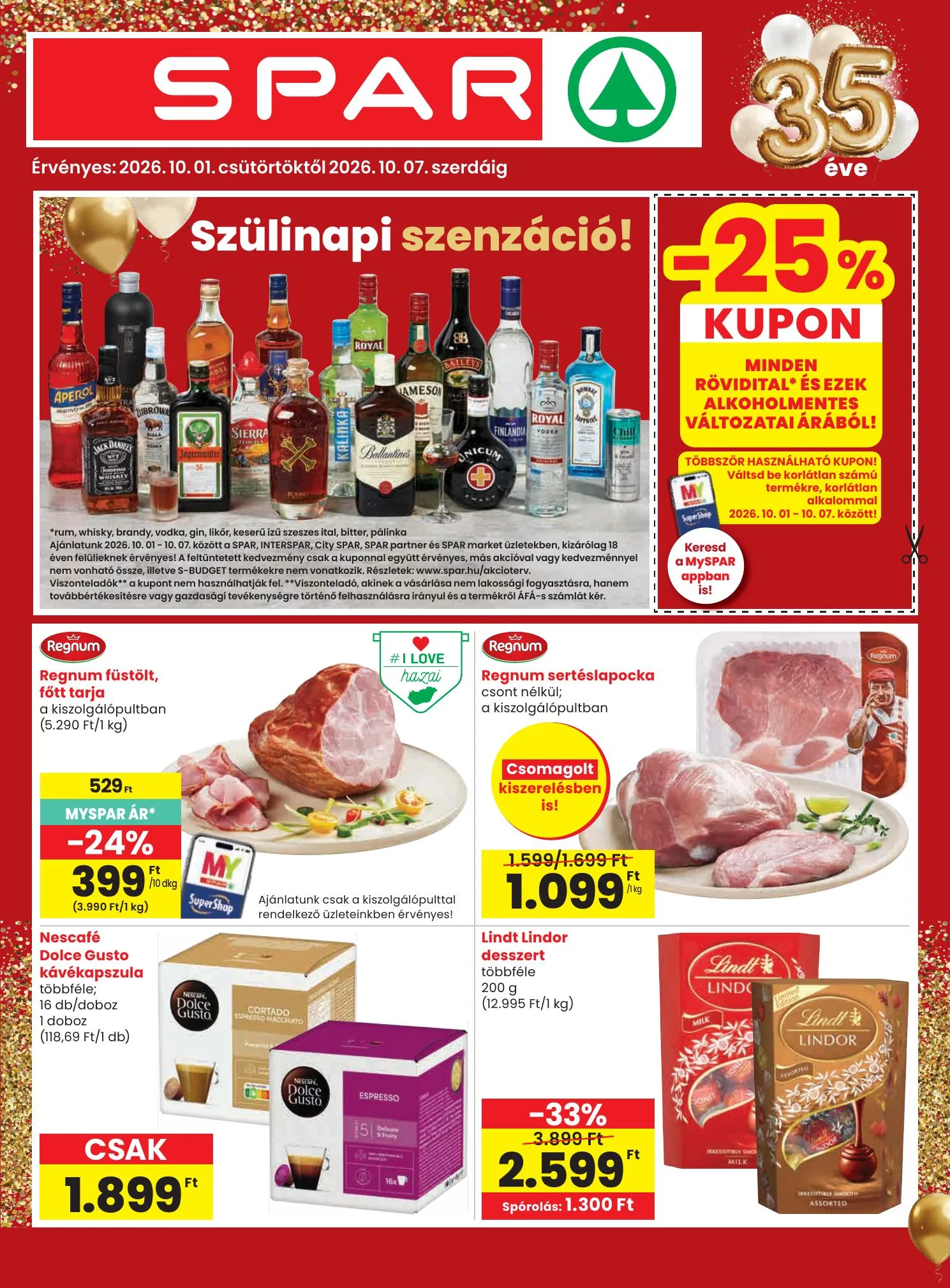 Spar akciós újság 10.01–10.07