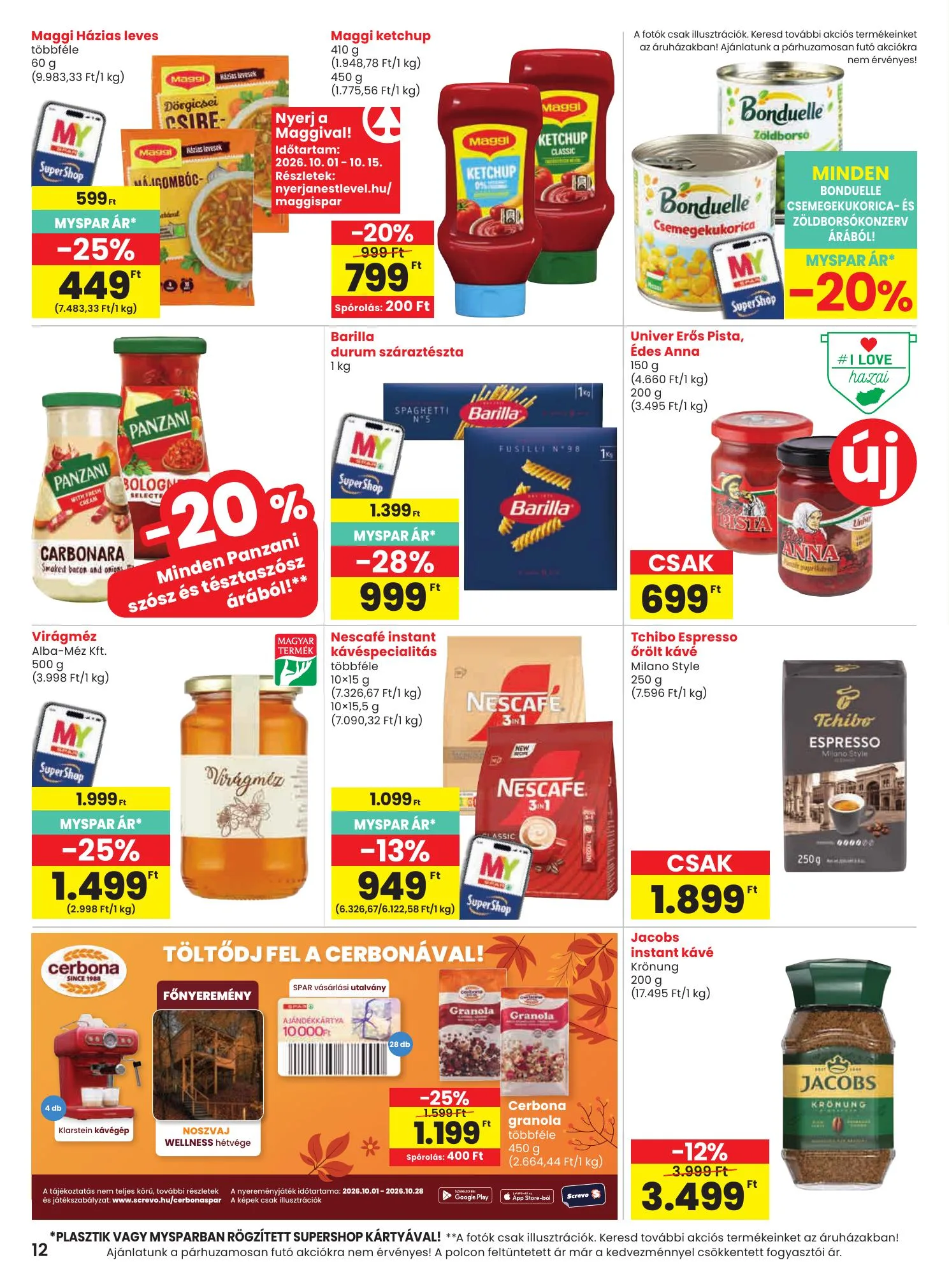 Spar akciós újság 10.01–10.07 – 12. oldal