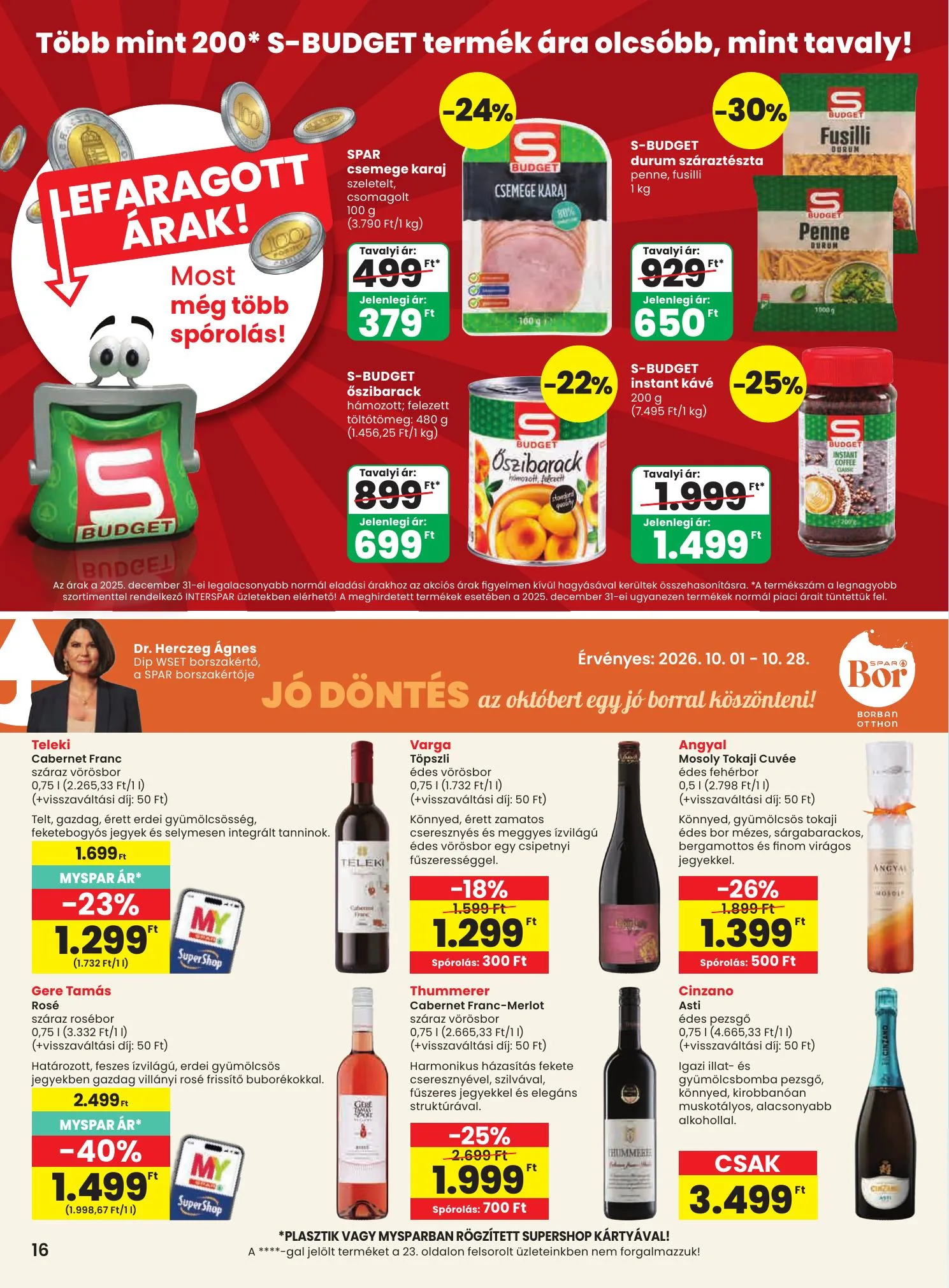 Spar akciós újság 10.01–10.07 – 16. oldal